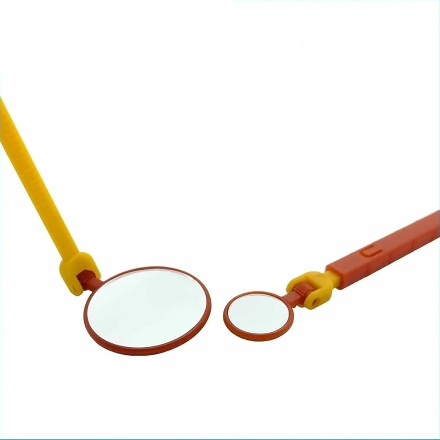 ZKTOOL 2PC 1000V Insulated Inspection Mirror Set 20/40mm Telescopic Flexible