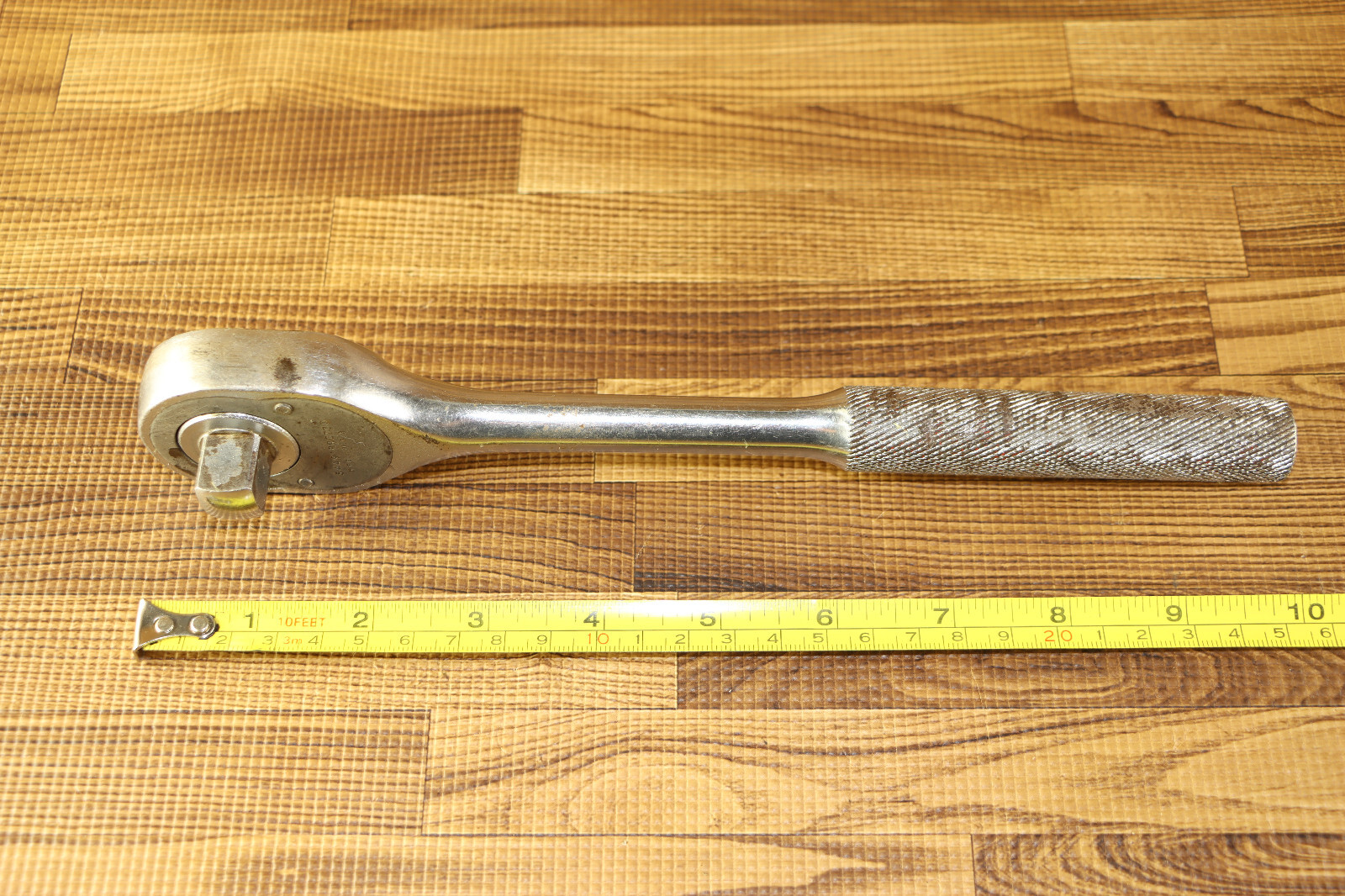 Proto 5449 10″ Pear Head 1/2″ Drive Standard Ratchet Knurled Handle USA