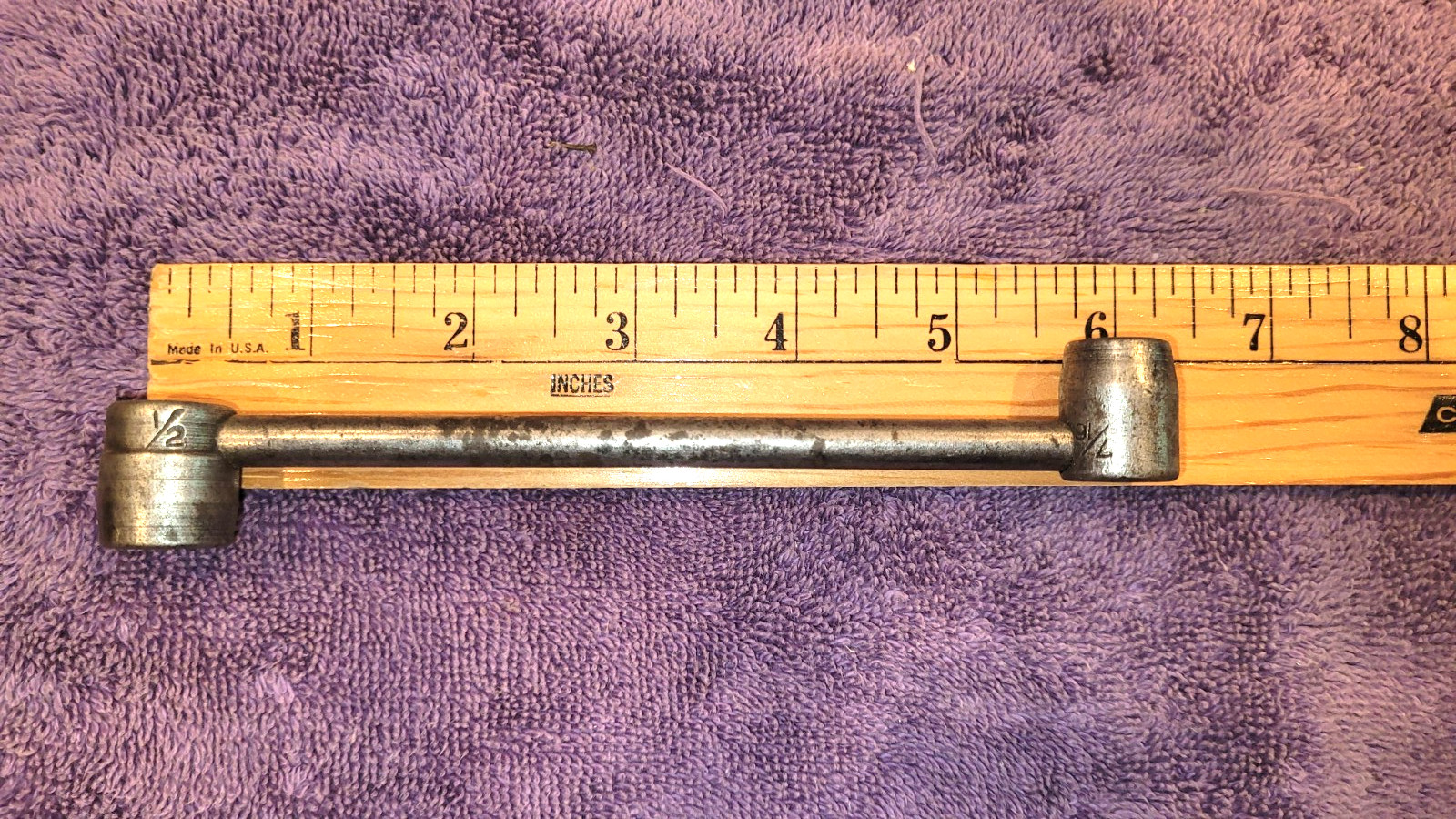 Vintage SNAP ON 7/16” x 1/2” Hammer Head Fixed Socket Wrench