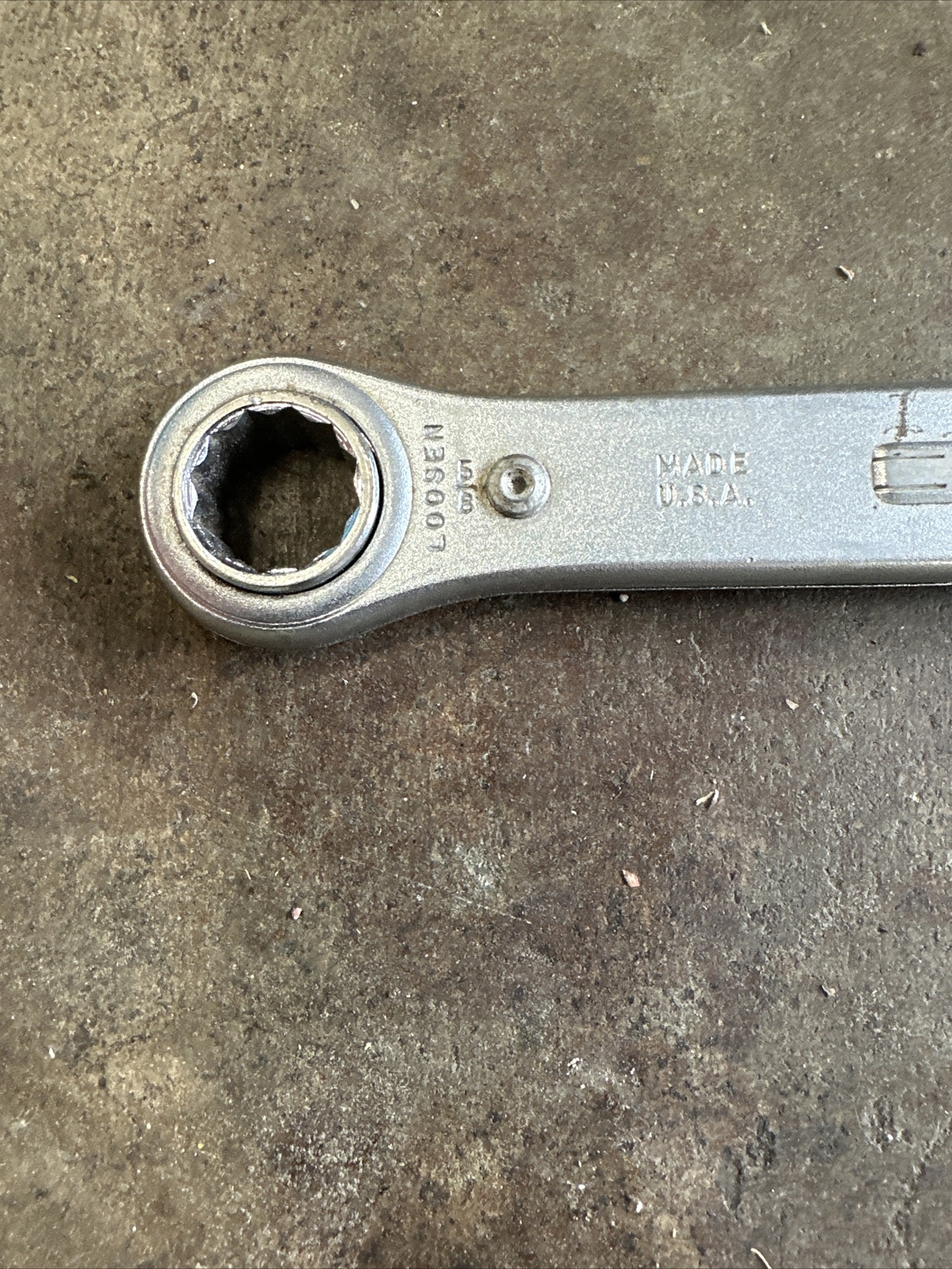 Craftsman 5/8″ x 3/4″ Box End Ratcheting Wrench Made in USA Vintage