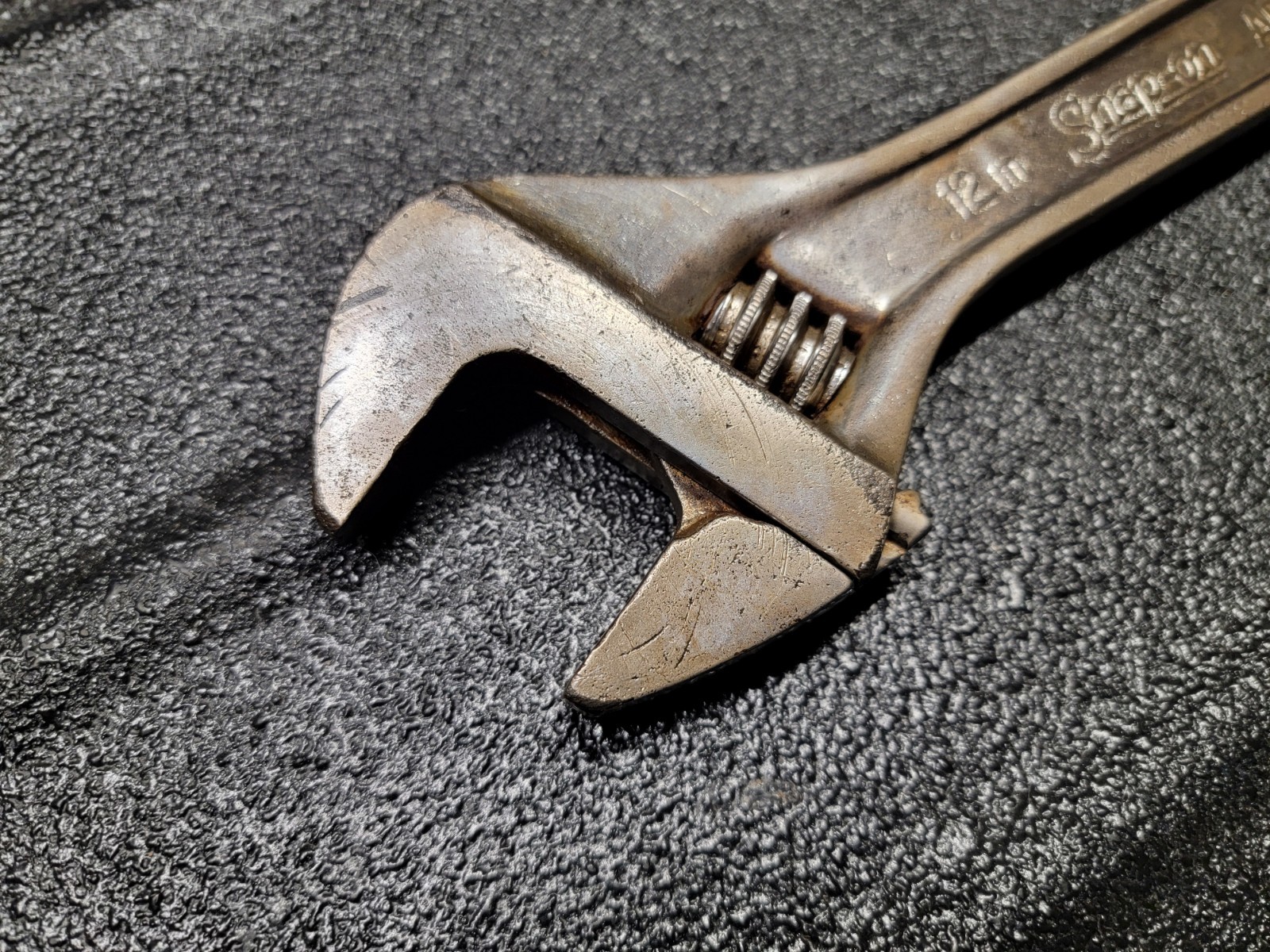 Vintage Snap-On AD12 Adjustable Wrench 12in 300mm USA AD-12
