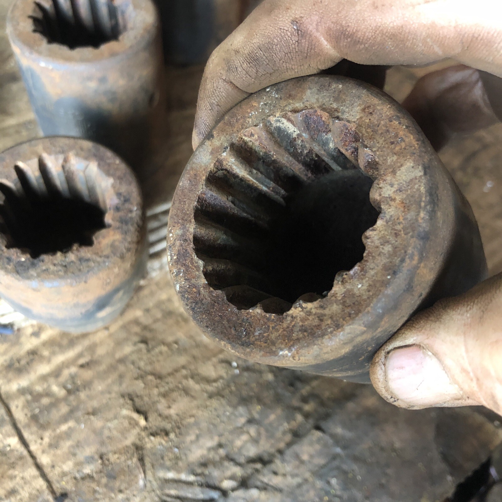 (6 Pcs) HEX SOCKET CHICAGO PNEUMATIC APEX (rough Shape Will Need Attention)
