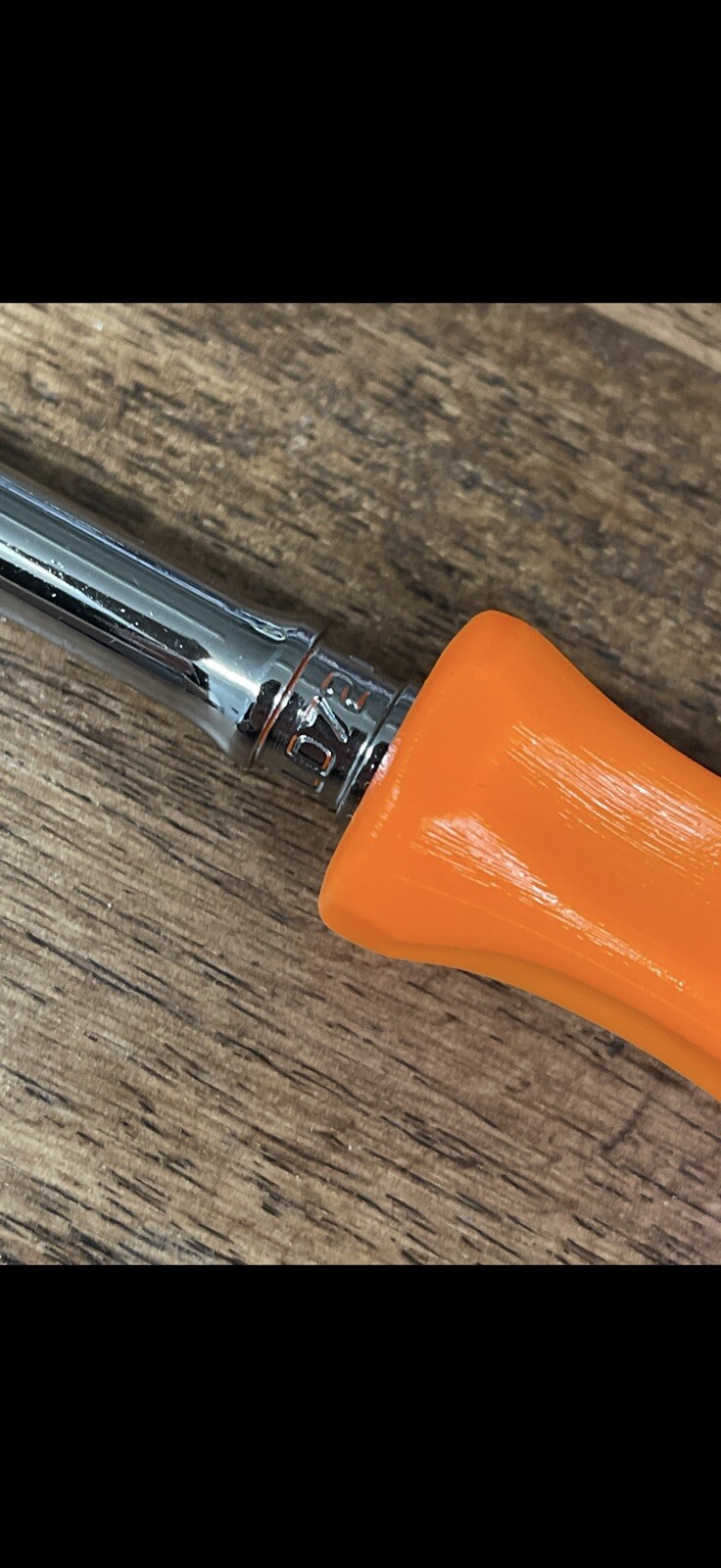 *NEW* Snap On Tools THLLD72O 1/4” NEON ORANGE Hard Grip Long Handle Ratchet