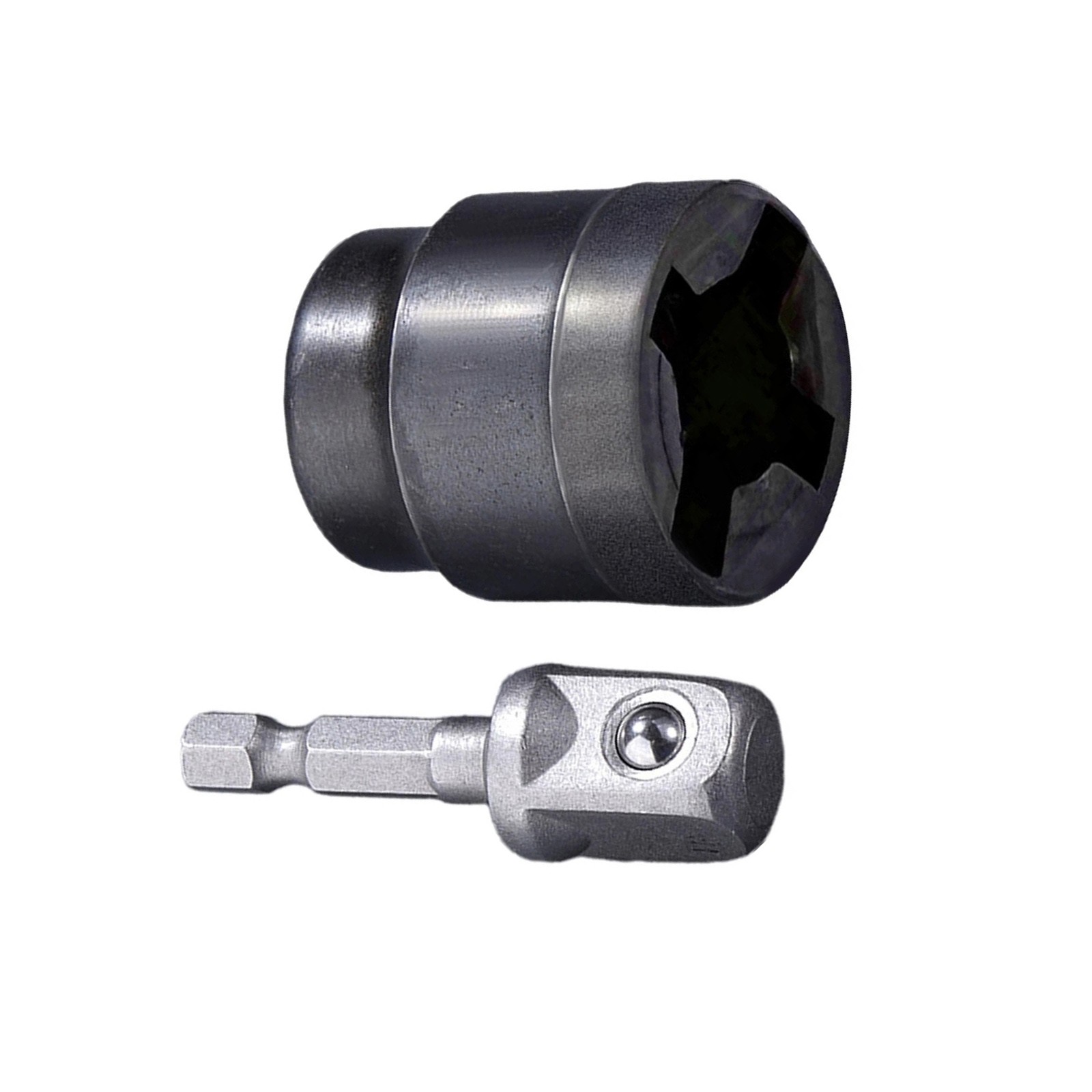 Power Drill Adapter for Vehicle Scissor Jack, High Carbon Steel Socket Converter