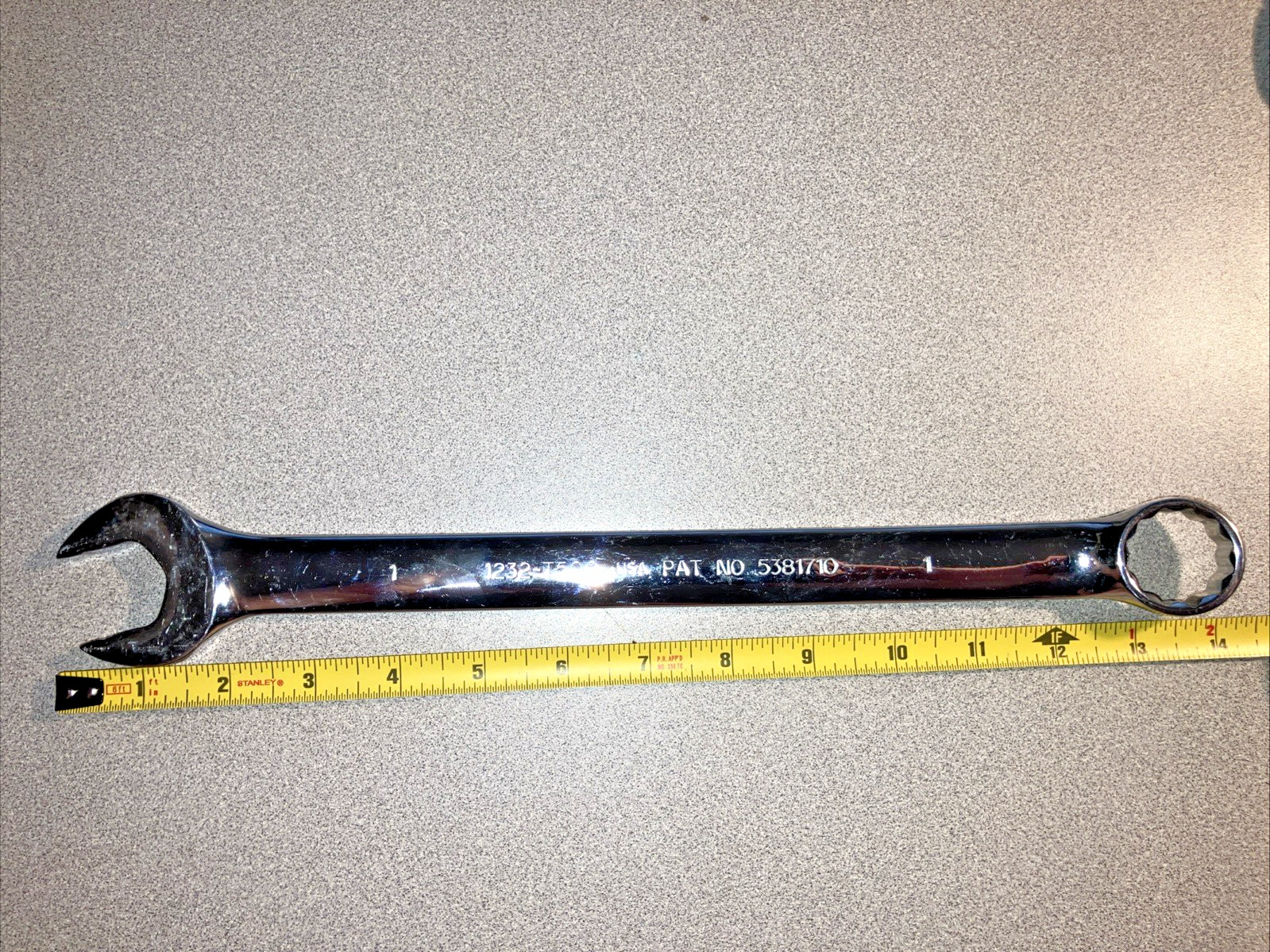 PROTO Tools 1232-T500 1″ Combination Wrench SAE Full Polish Anti-Slip Design USA