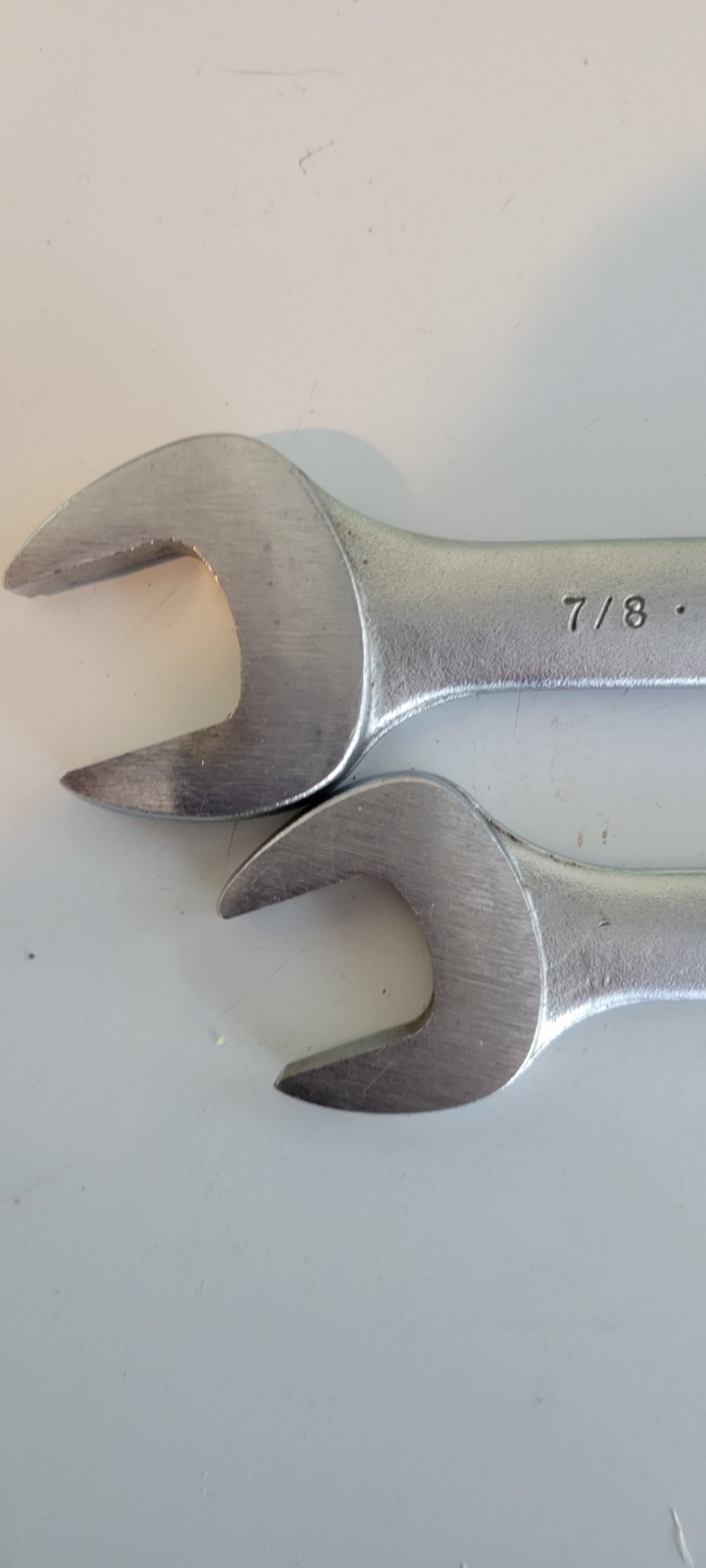 Set Of 2 Challenger by Proto 5/8-3/4”, 7/8-13/16 Double Open End Wrench USA