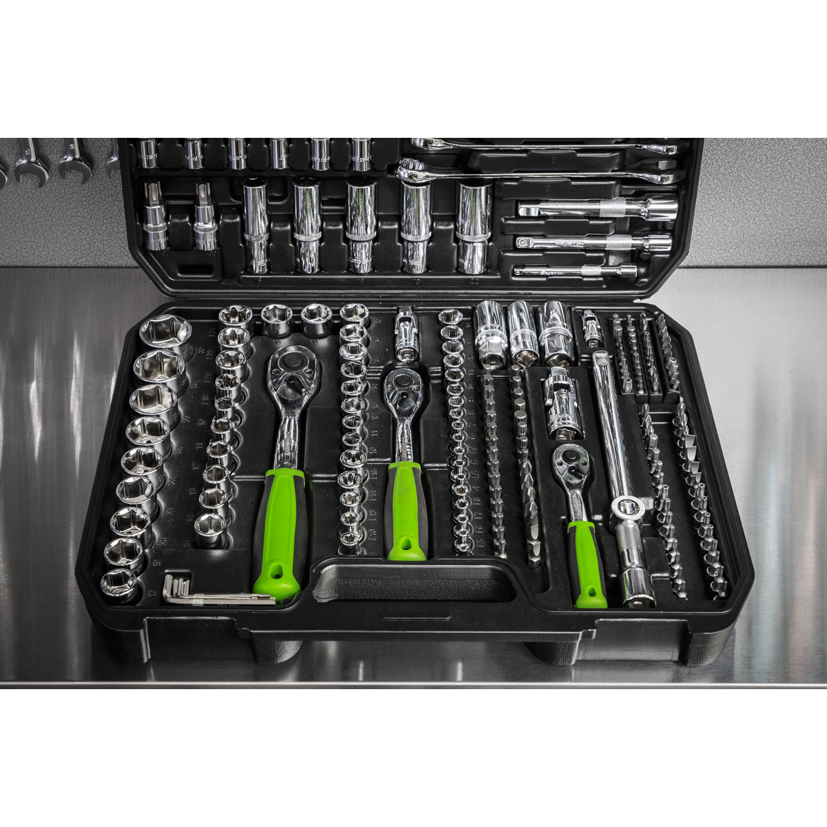 Sealey 1/4″ 3/8″ 1/2″ Square Drive WallDrive Metric Socket Set 219 Pieces S01212