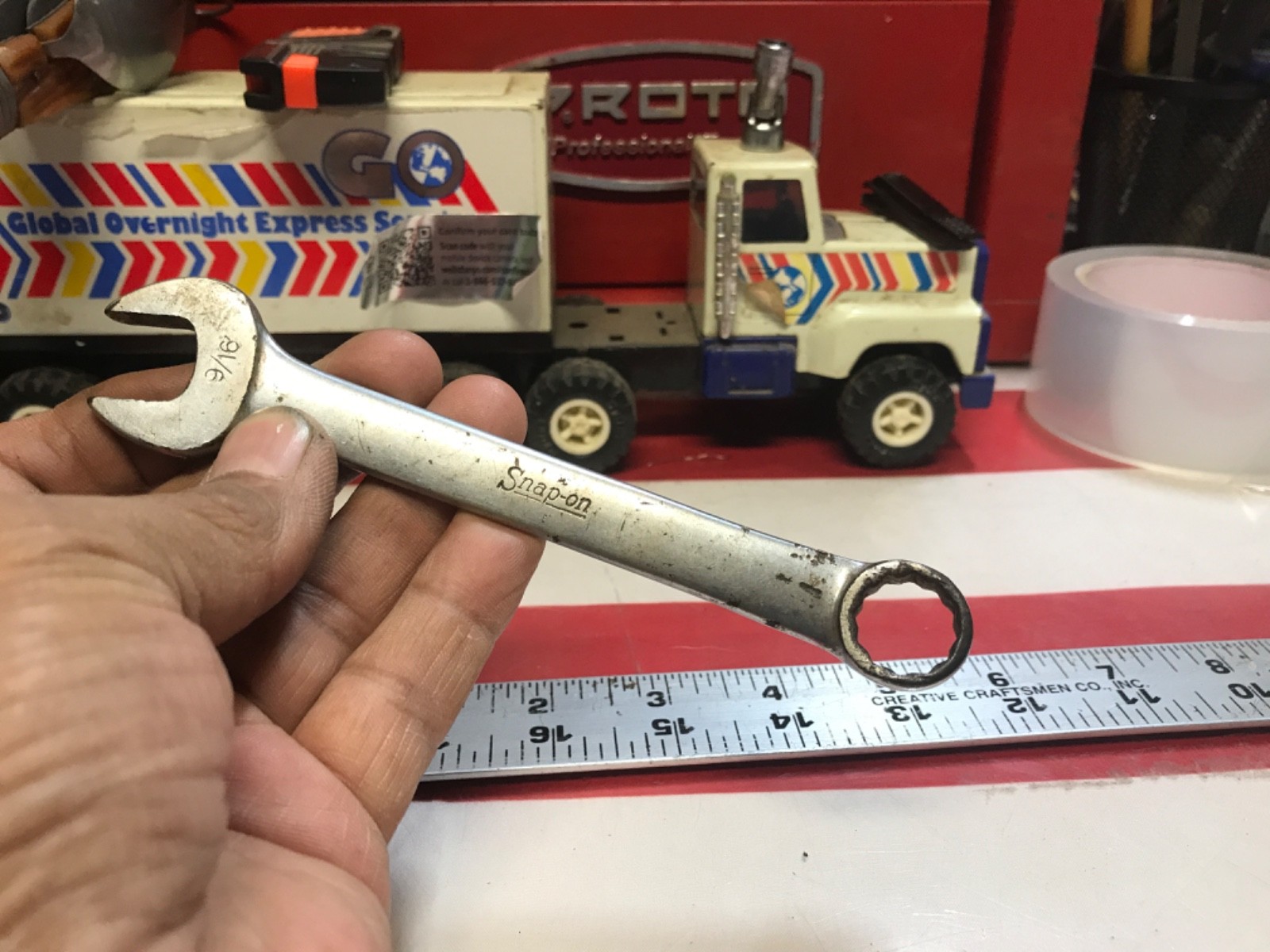 Snap on wrench stubby 9/16” OEX180 VINTAGE date 1951 IIII