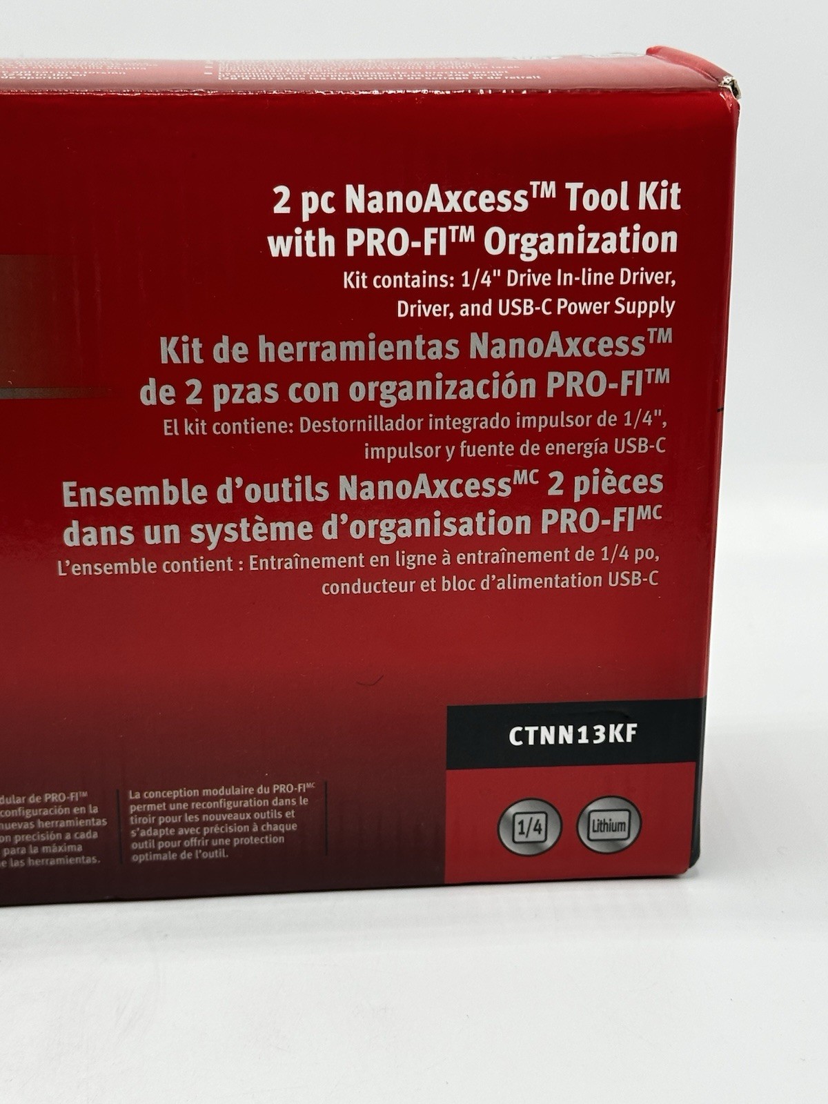 Snap On Tools CTNN13KF Nano/Axcess Tool Kit Red New 1/4drive 2pc ALL PEICES