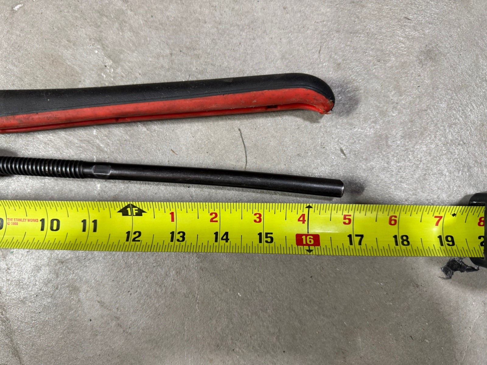 Snap On Tools PWZ2A 17″ Red Black Soft Grip Handle Pliers Wrench, See photos