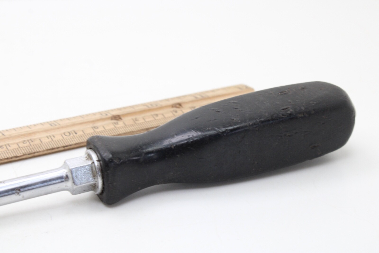 Snap-on SSD8 3/8″x12.5″ Flat/Slotted Black Hard Handle Screwdriver USA