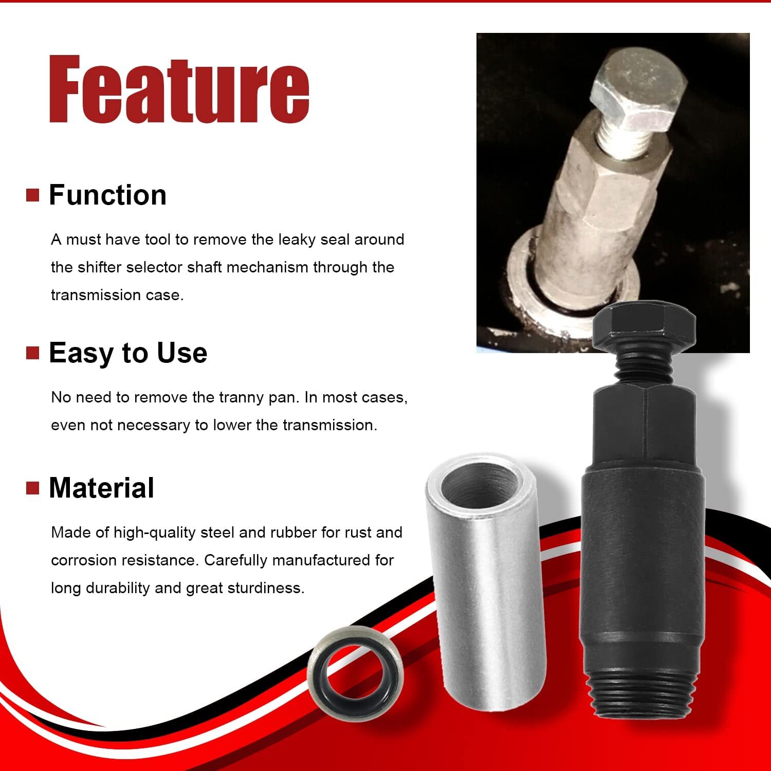 GM Transmission Shifter Seal Remover Installer with Seal Tool Turbo 350C 350 400