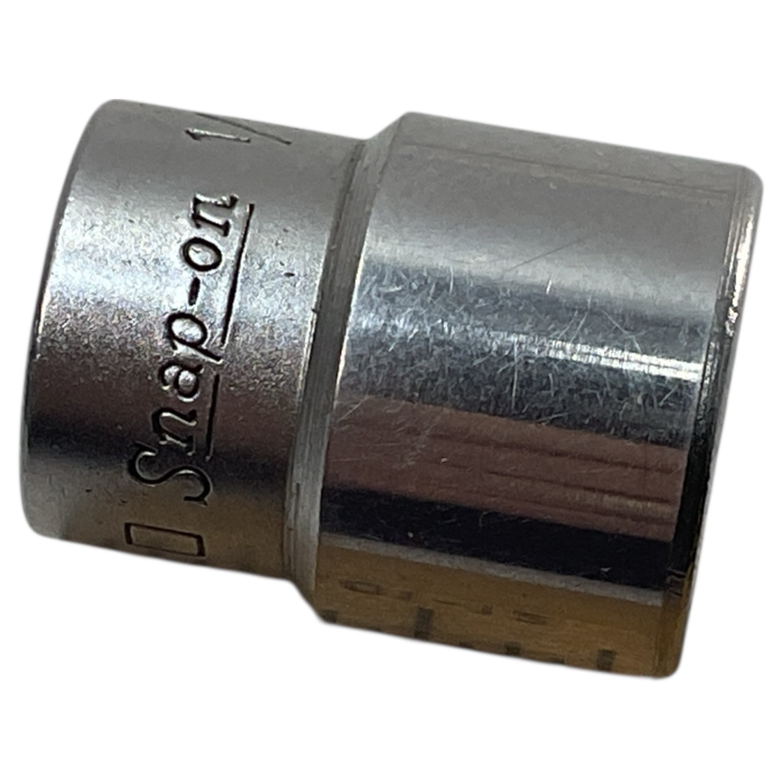 Snap-on Socket TM16 1/4″ Drive 6 Point 1/2″ SAE Shallow Chrome USA As Pictured