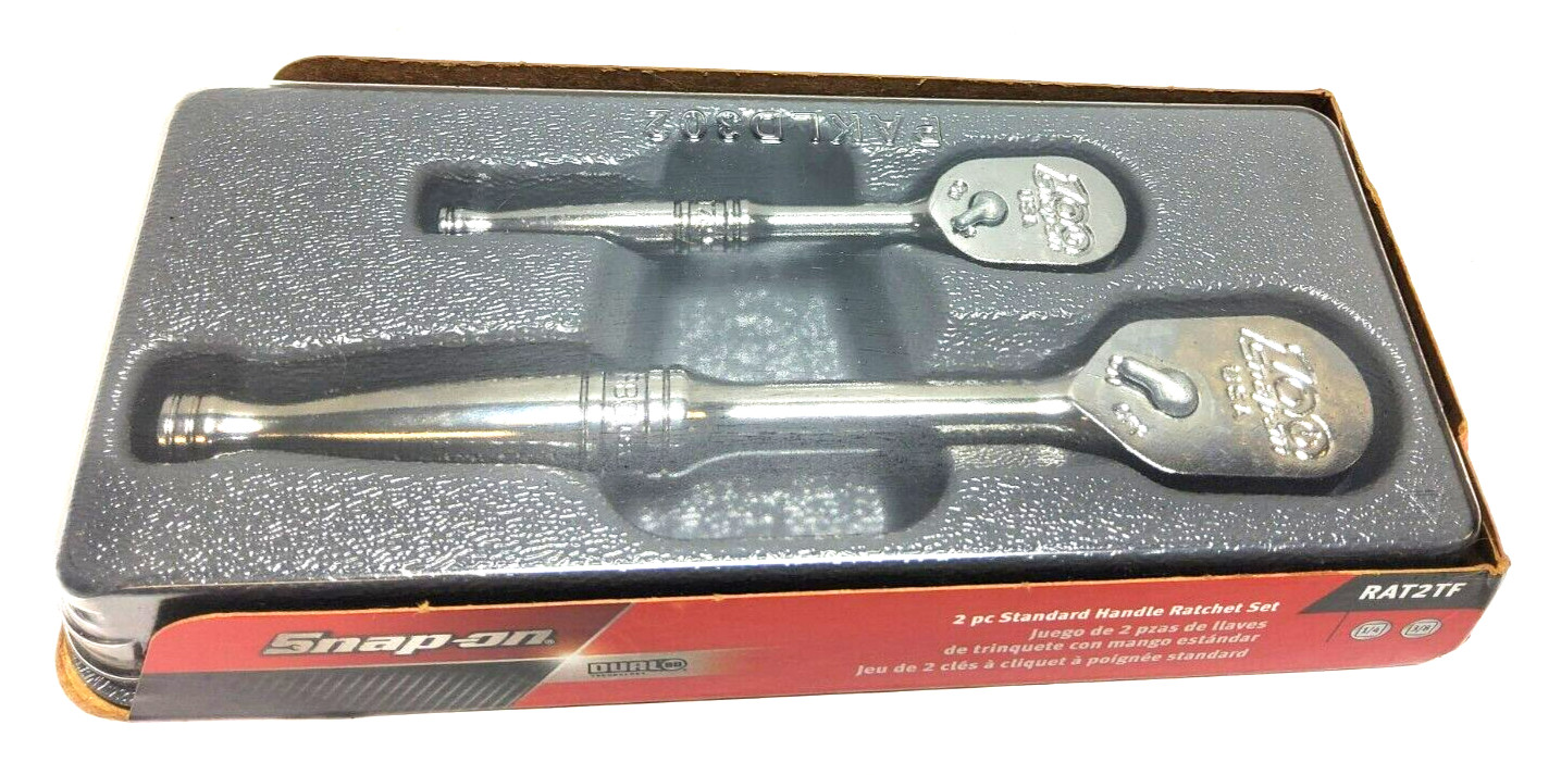 NEW Snap-on™ 3/8″ & 1/4″ Drive Chrome Ratchet Set F80CE T72CE