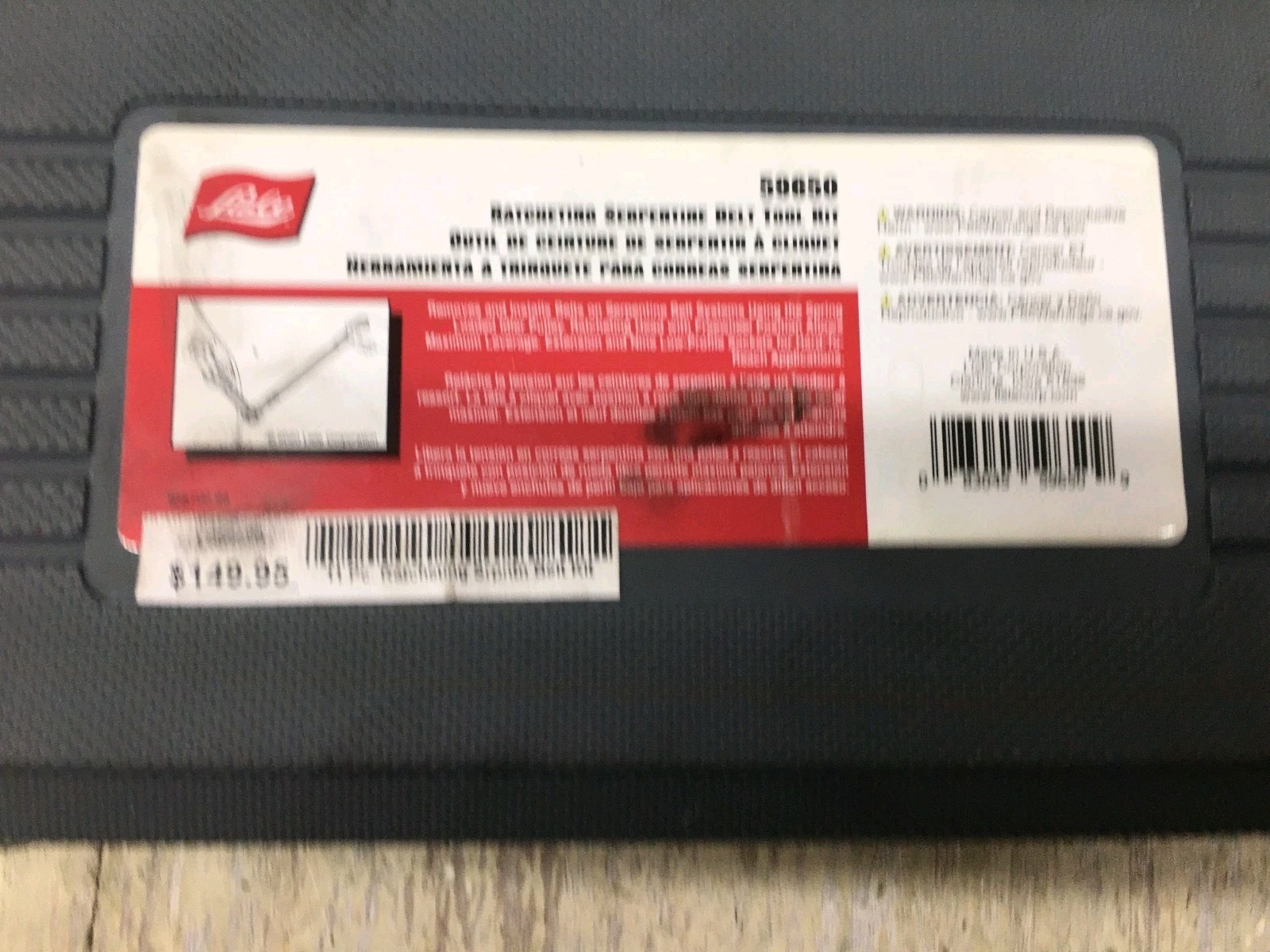 Lisle 59650 11pc Ratcheting Serpentine Belt Tool Kit AS IS ONLY 8 PIECES