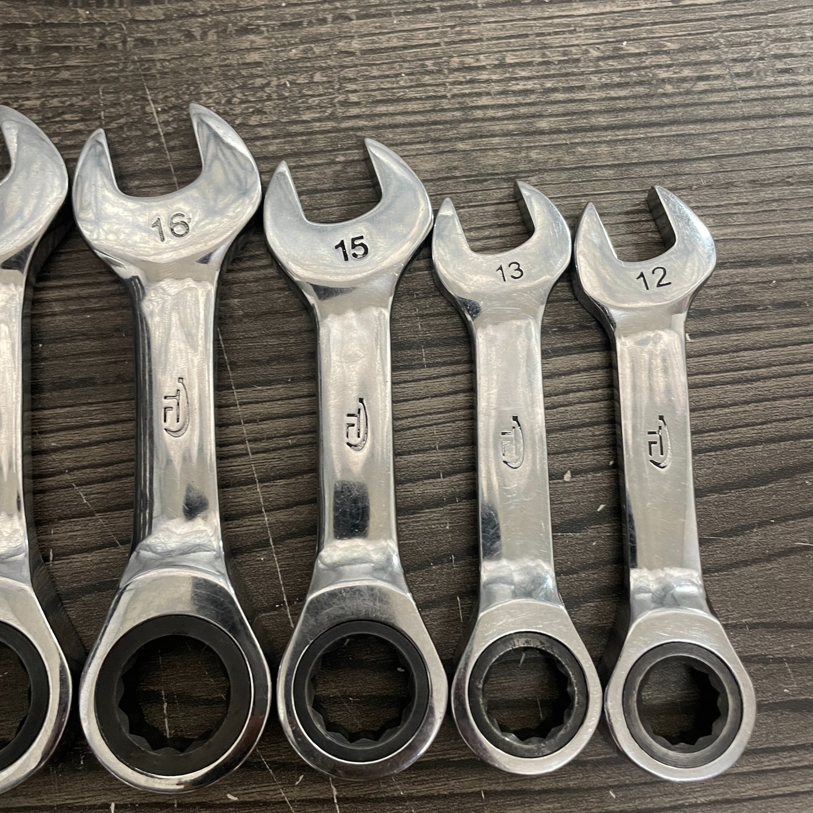 Teng Tools Metric Short Ratcheting Combination Wrench 7 Piece Set