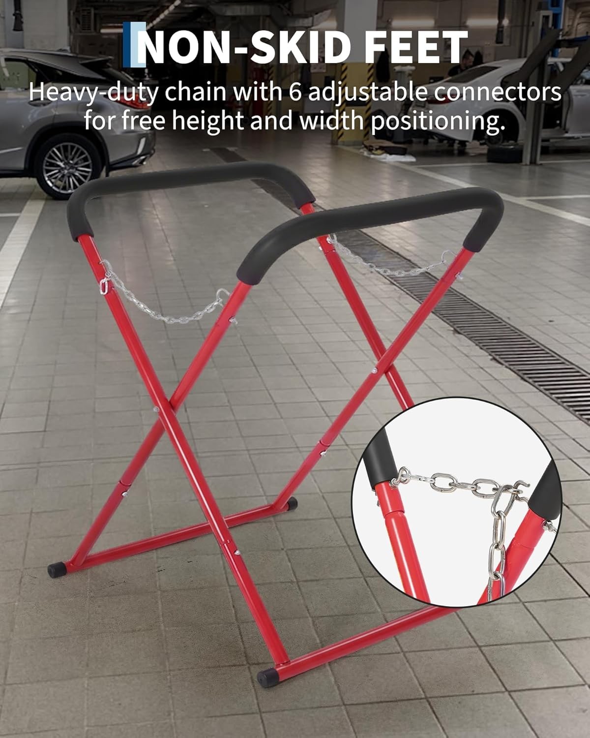 Folding Work Stand,Heavy-Duty Automotive Fender Bumper Stand.500 LBS Capacity