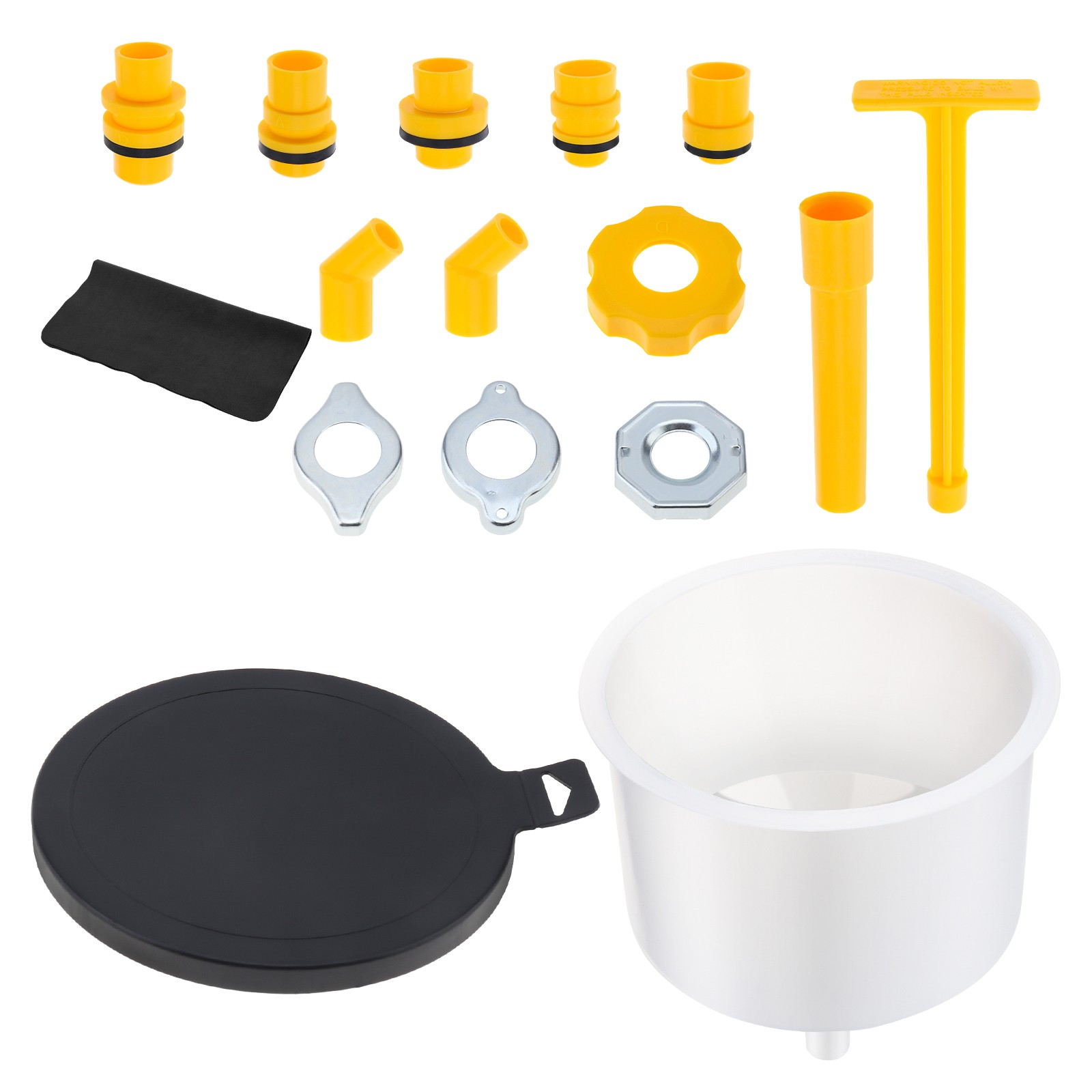 No-Spill Coolant Funnel Kit Spill Proof Funnel Bleeder with Adapters Universal