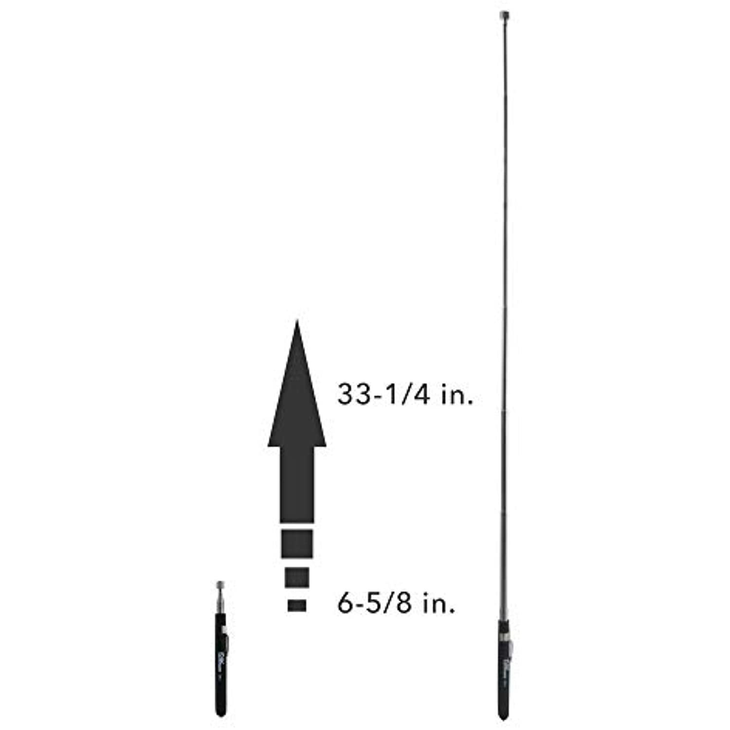 Ullman HT-1 Telescoping Hi-Tech Magnetic Pick-up Tool with Powercap, 6-5/8″ to
