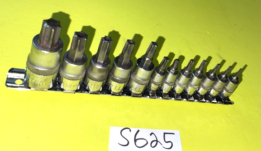 CORNWELL TOOLS 12 PIECE MULTI DRIVE TORX BIT SOCKET DRIVER SET TAMPER RESISTANT