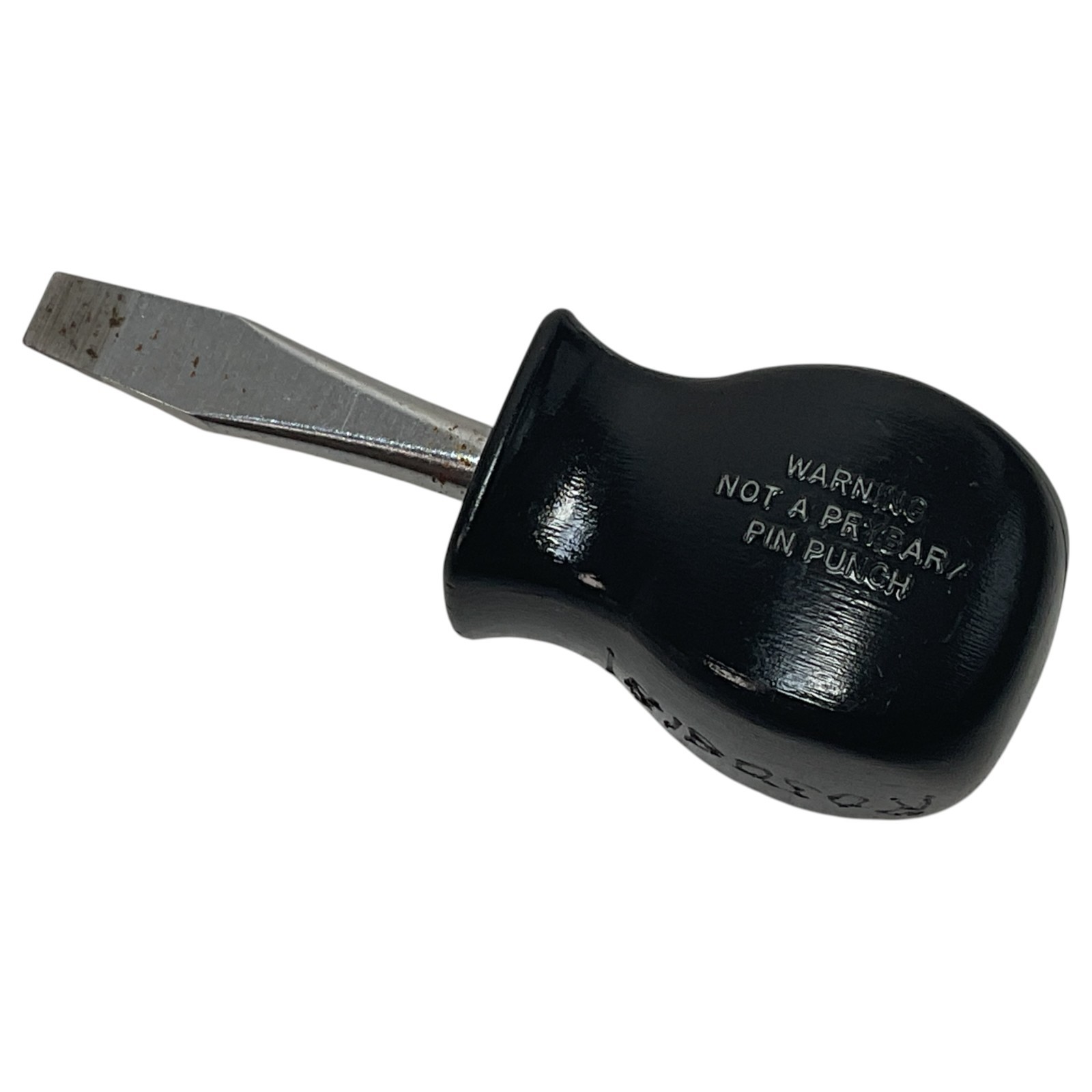 Snap-on SSD1 Stubby Slotted Flathead Screwdriver Black Handle USA Tool