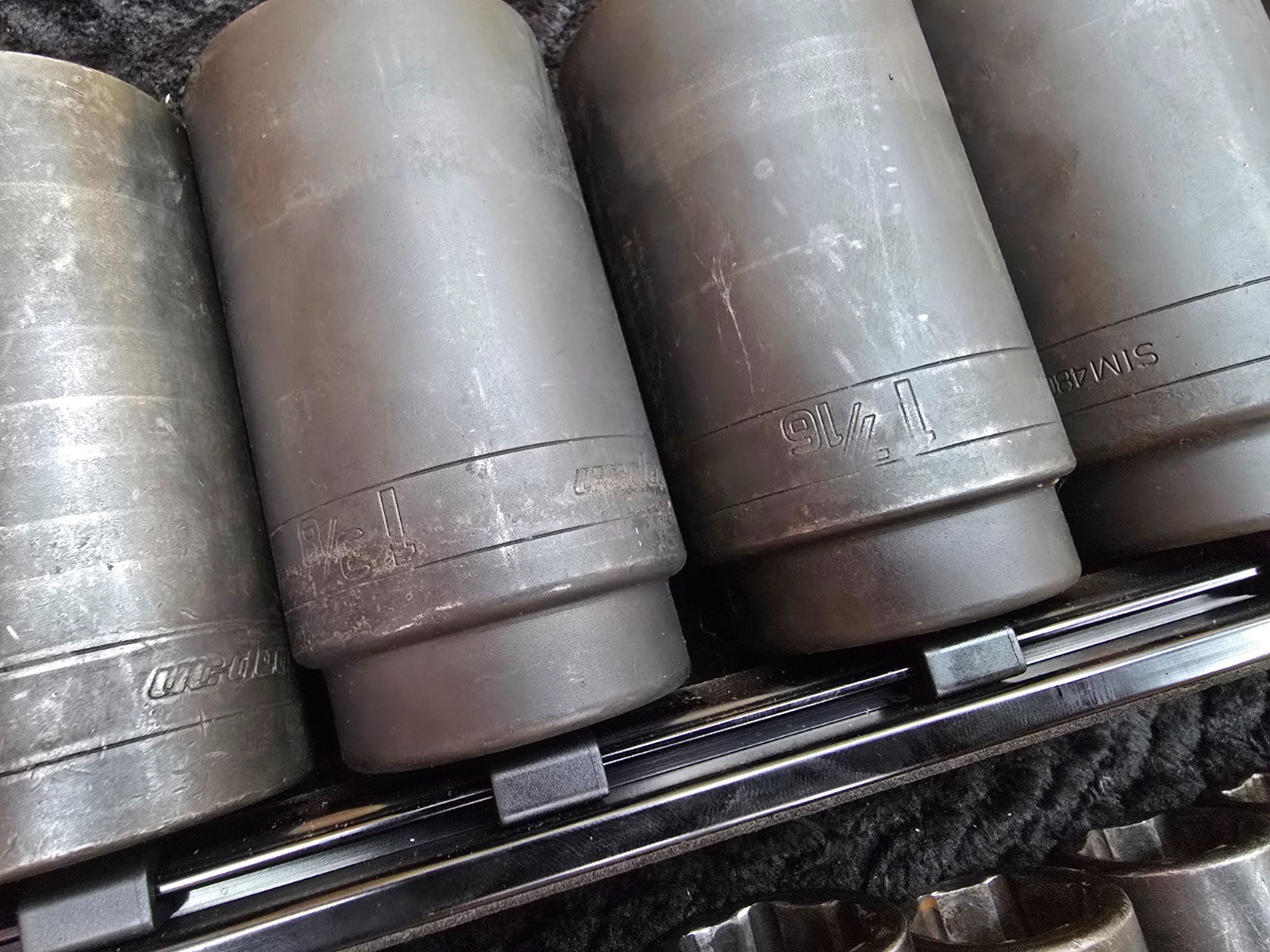 20 Piece 1/2 Drive Snap On Extra Deep Impact Master Socket Set 3/8 Though 1-9/16