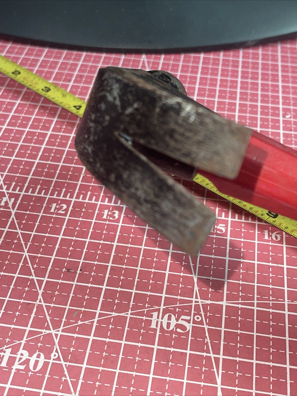 Vintage Stanley USA 13 In Red Fiberglass Handle Claw Hammer 1.9 Lb USA 🇺🇸 13”