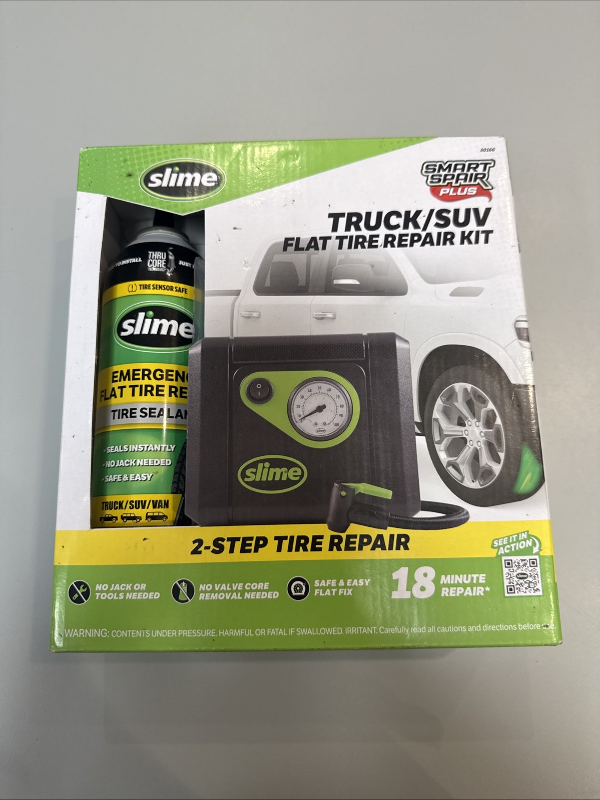 Slime Truck Suv Flat Tire Repair Kit