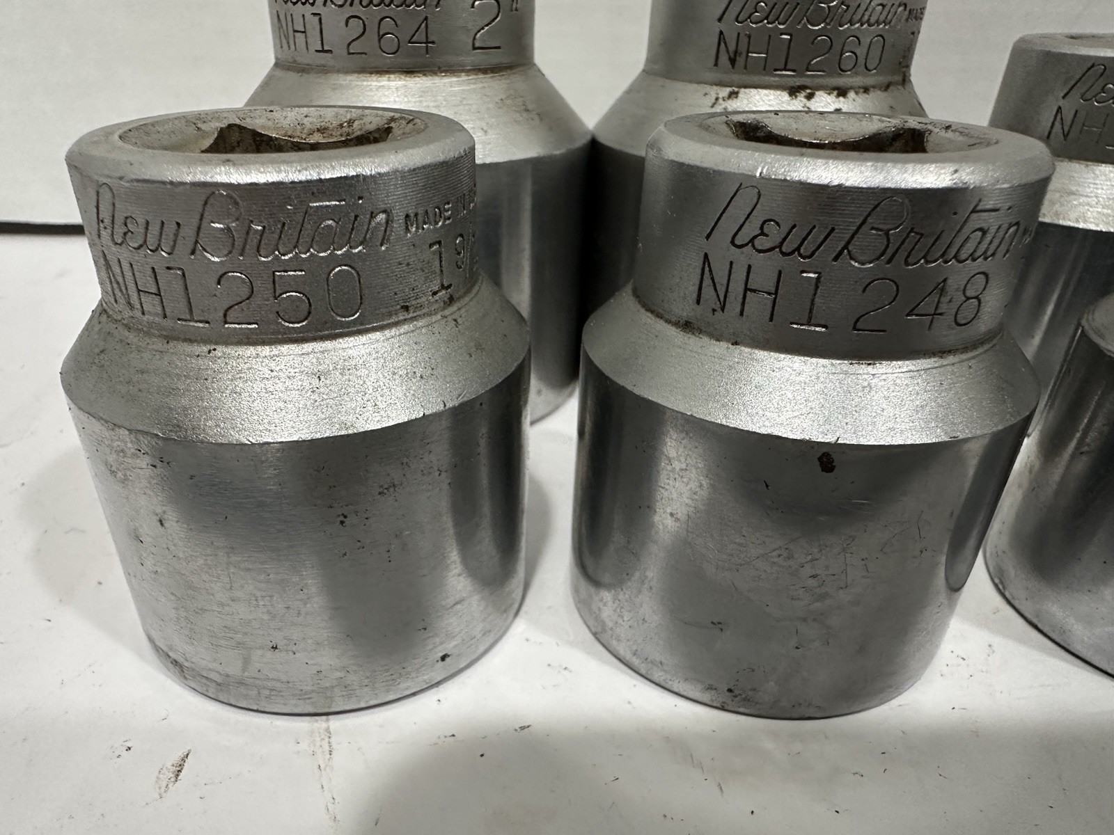 Vintage New Britain 3/4” Socket Set 1”-2” Sockets Breaker Bar.