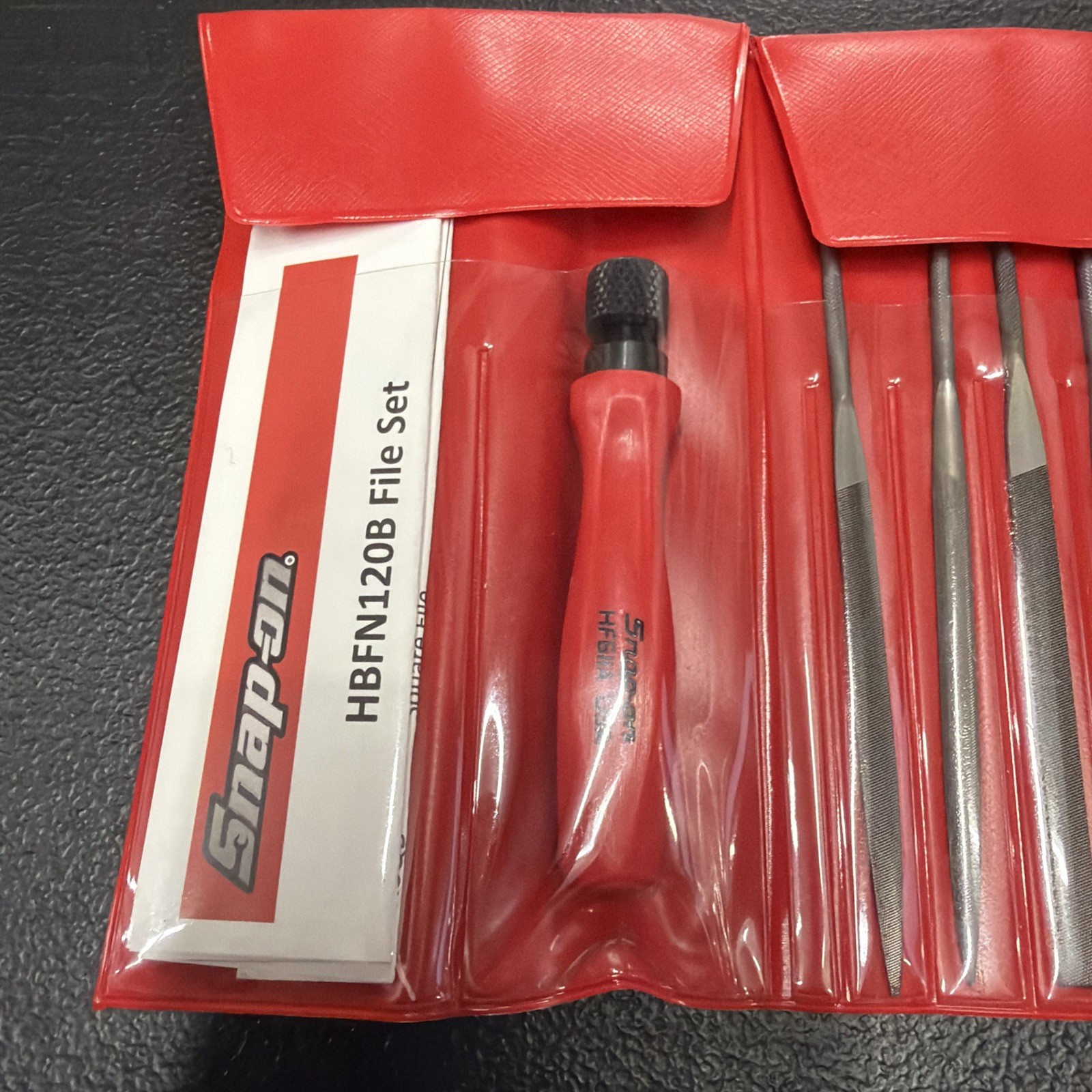 New Snap-on™ HBFN120B Miniature Swiss File Set with Interchangeable Blades
