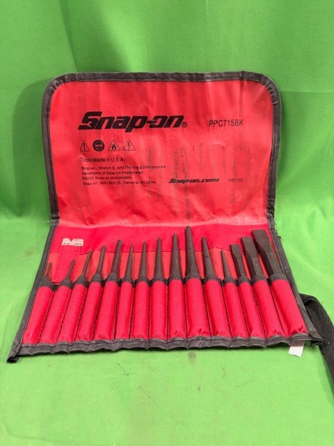 Snap On Tools USA PPC715BK 16 Piece Punch and Chisel Set (E2)