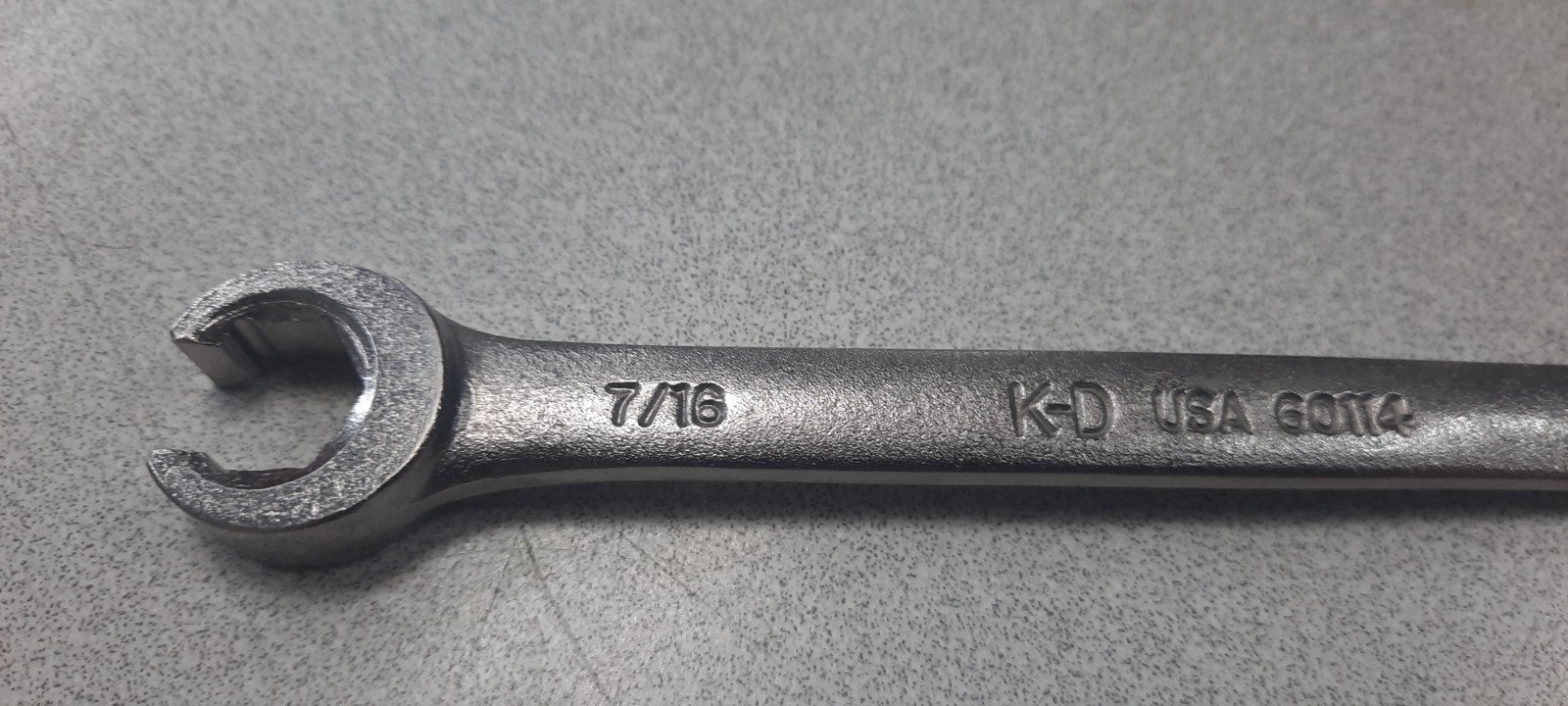 KD Tools 60114 7/16-in x 3/8-in Line Flare Nut Wrench Made in USA NOS