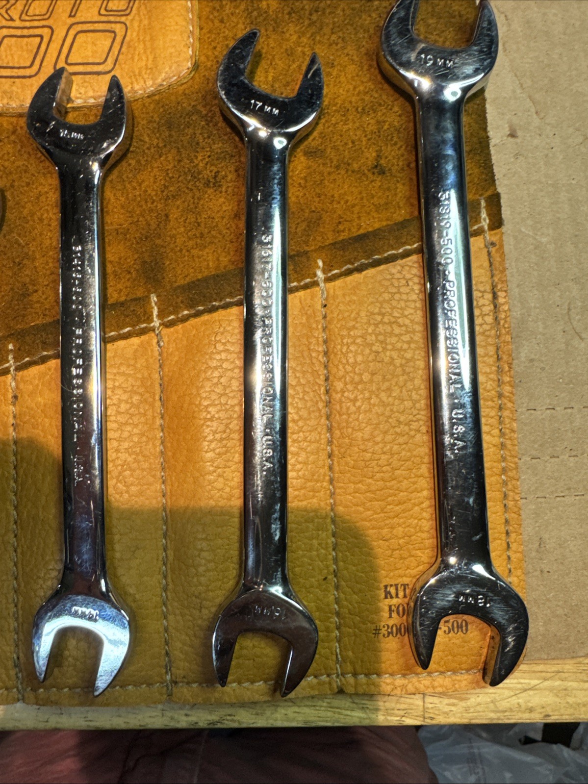 Proto Professional 500 7 Pcs Wrench Set Metric Open End 6mm – 19mm
