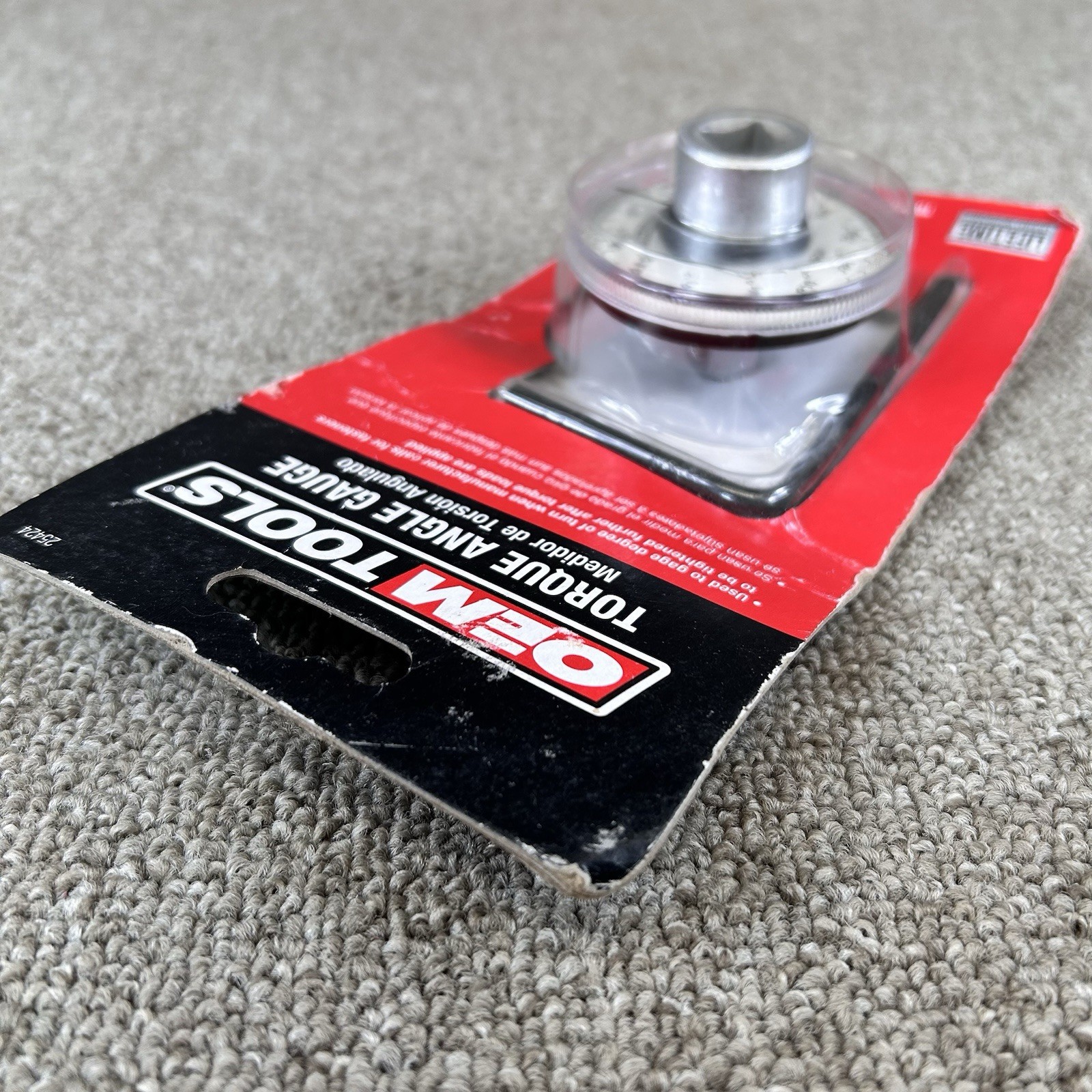 OEM Tools 25424 Torque Angle Gauge 1/2″ Drive Silver New in Package
