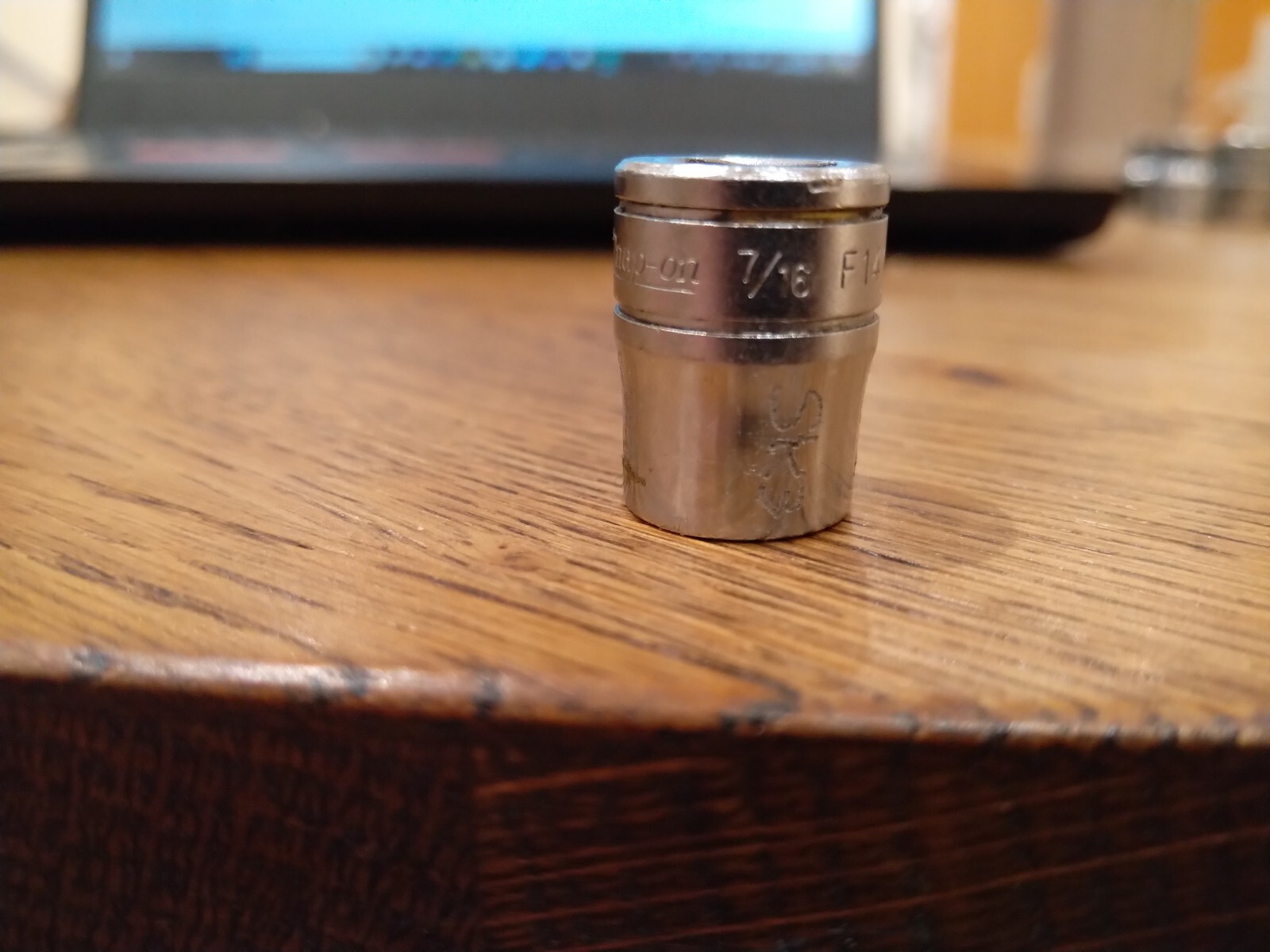 Snap-on USA 3/8″ Drive 12-Point SAE 7/16″ Flank Drive Shallow Socket F141 21gram