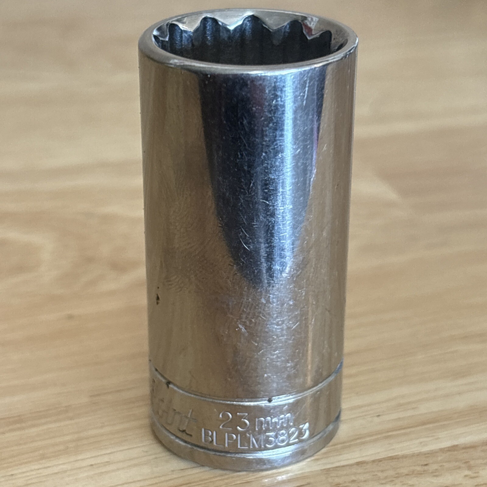 Blue Point 23mm Deep Socket 3/8″ Drive 12 Point BLPLM3823