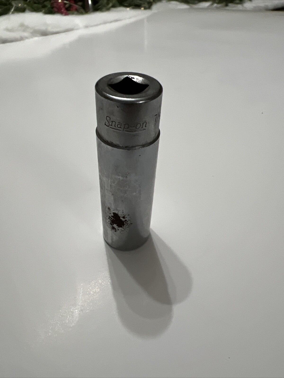 Snap On Tools STM14 7/16″ SAE Flank Drive Deep Socket 1/4″ Drive 6 point USA