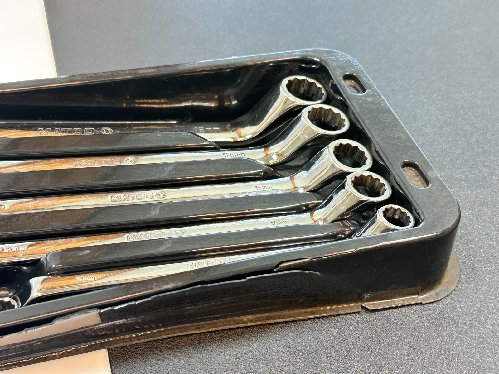 🇺🇸 Matco Tools USA SRBLM5T 5pc Offset Double Box METRIC 10mm-19mm Wrench Set