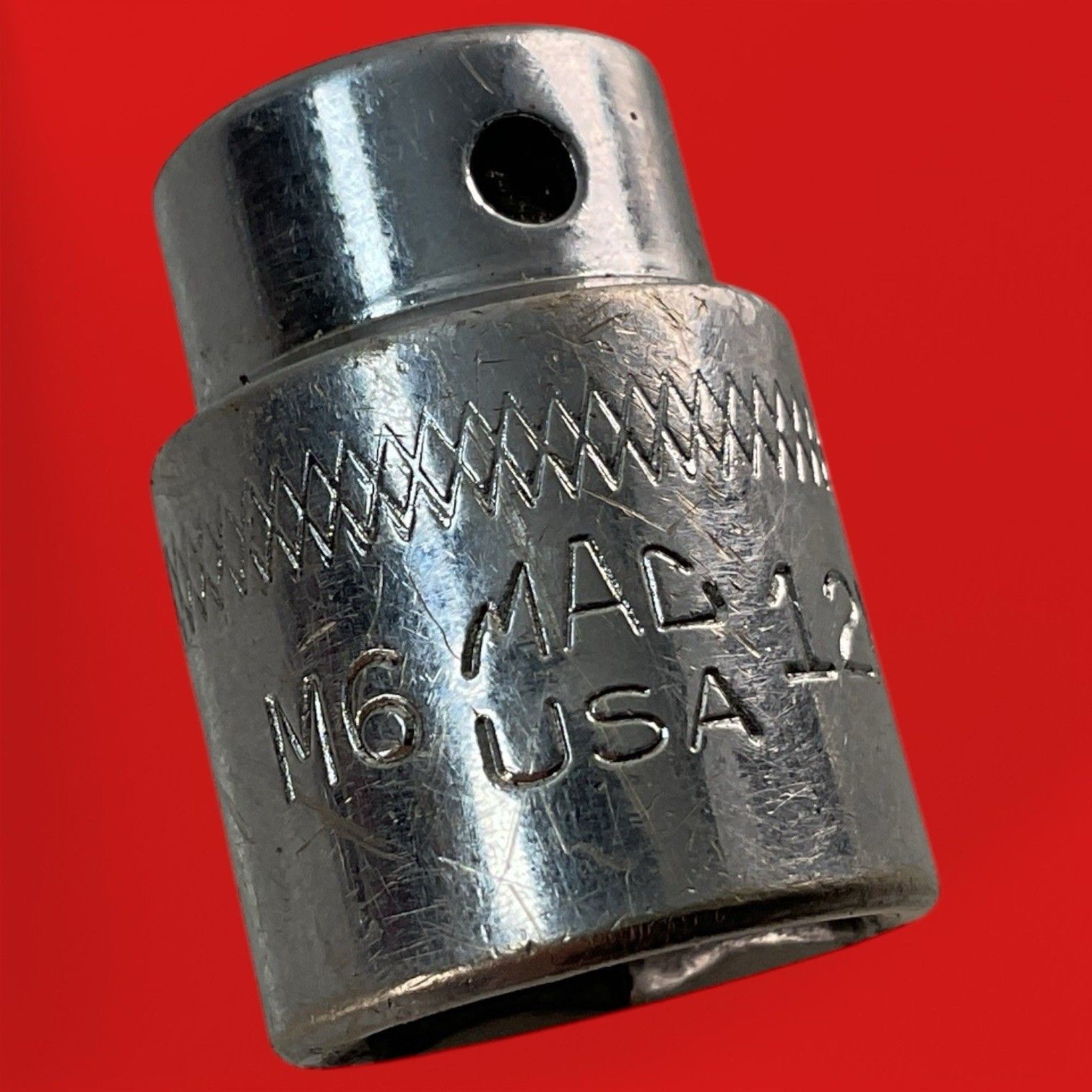 MAC Tools M6 12MM Shallow Chrome Socket 12mm 1/4″ Drive 6 Point USA M612MM