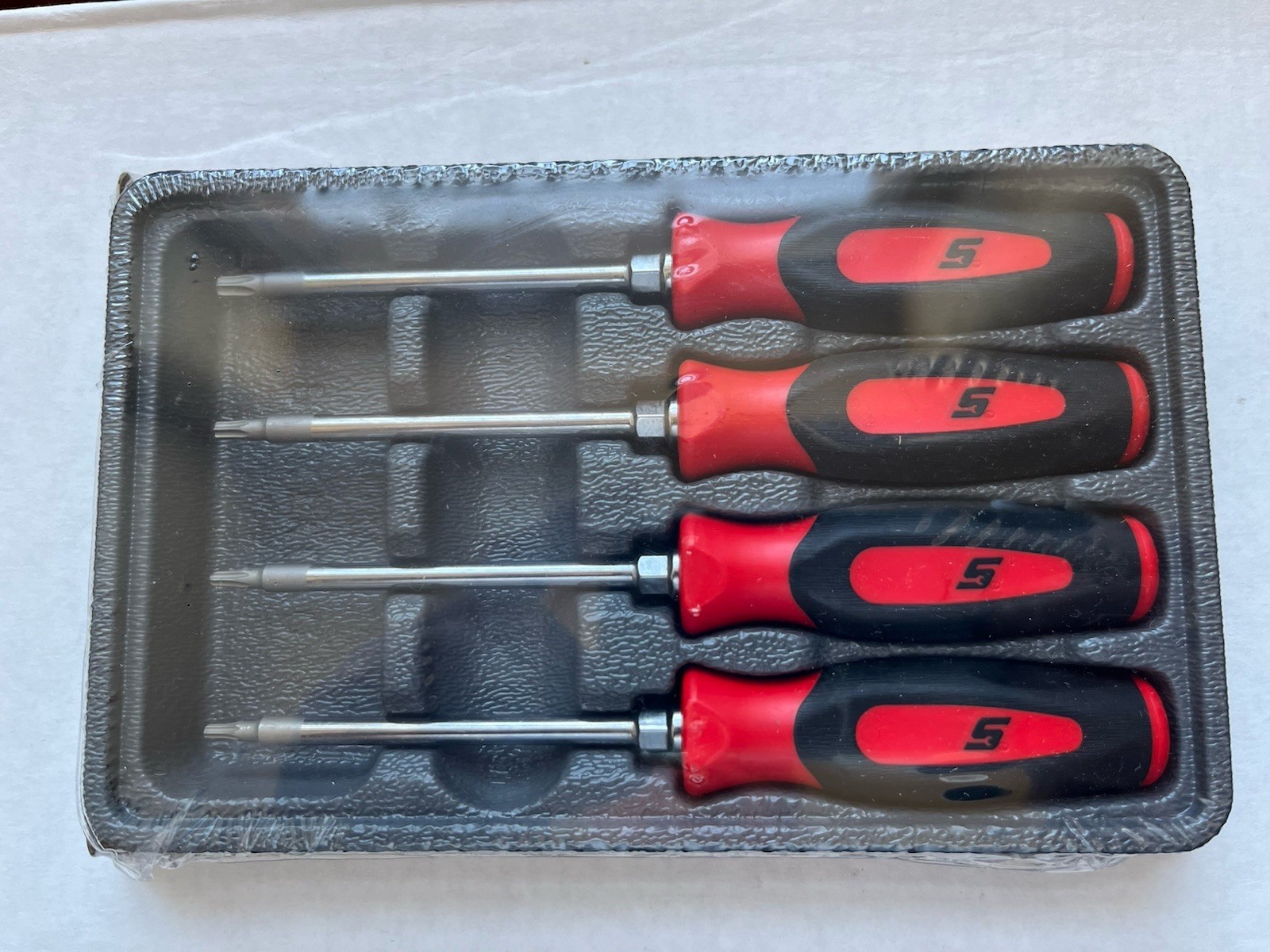 Snap On Torx 4 Mini Tip Screwdriver Set With Storage T8 T10 T15 T20 In Red