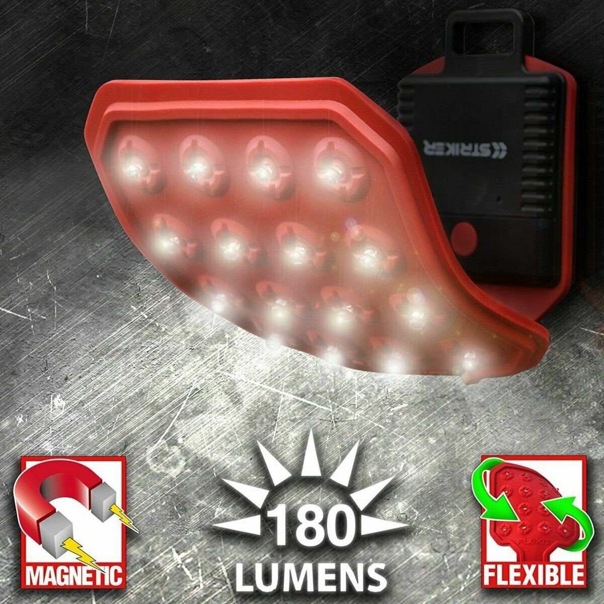 Striker 00112 Flashlight – Red, ABS Plastic, Universal