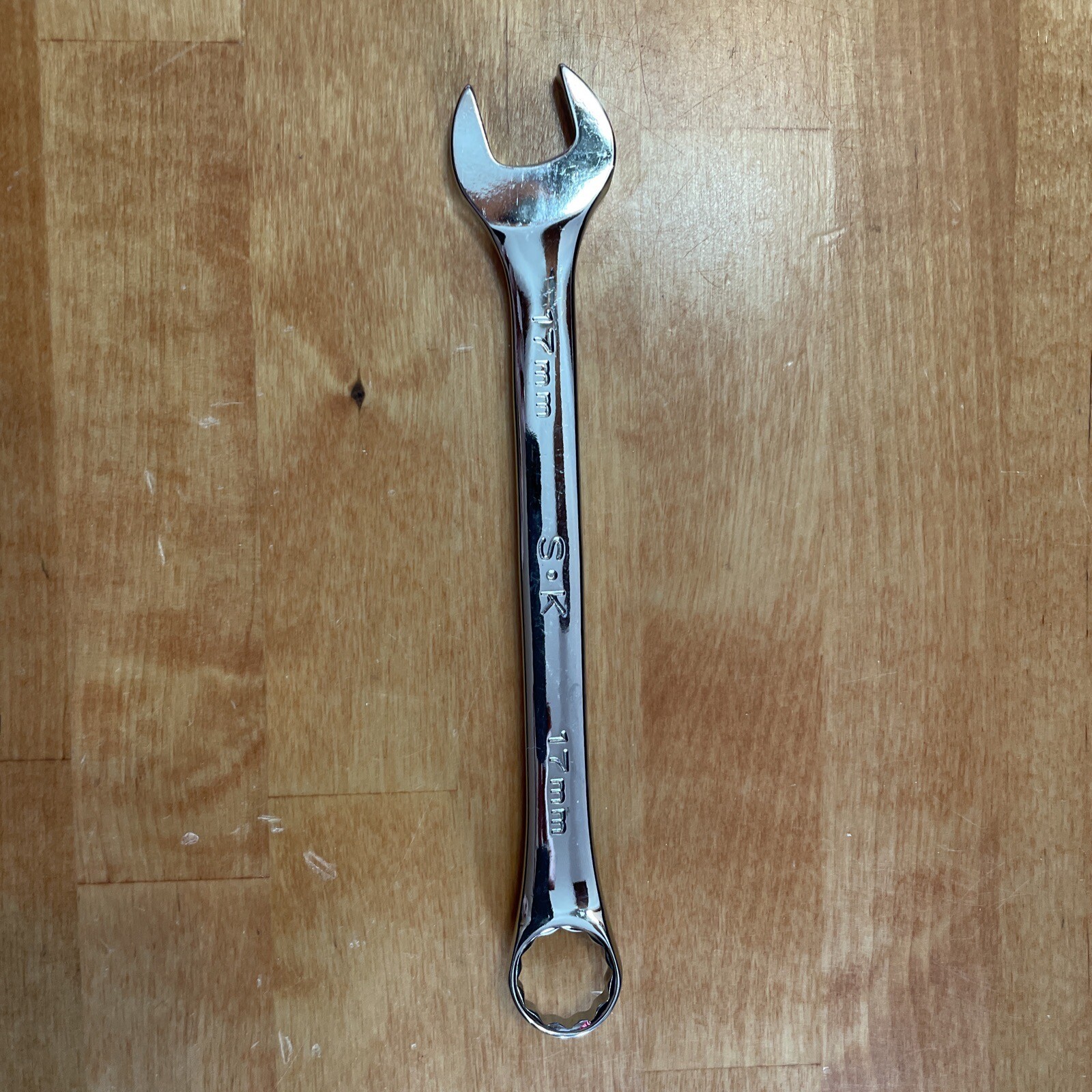 SK Tools 17 Mm Regular Length Super Krome Combination Wrench 88317 Made In USA!