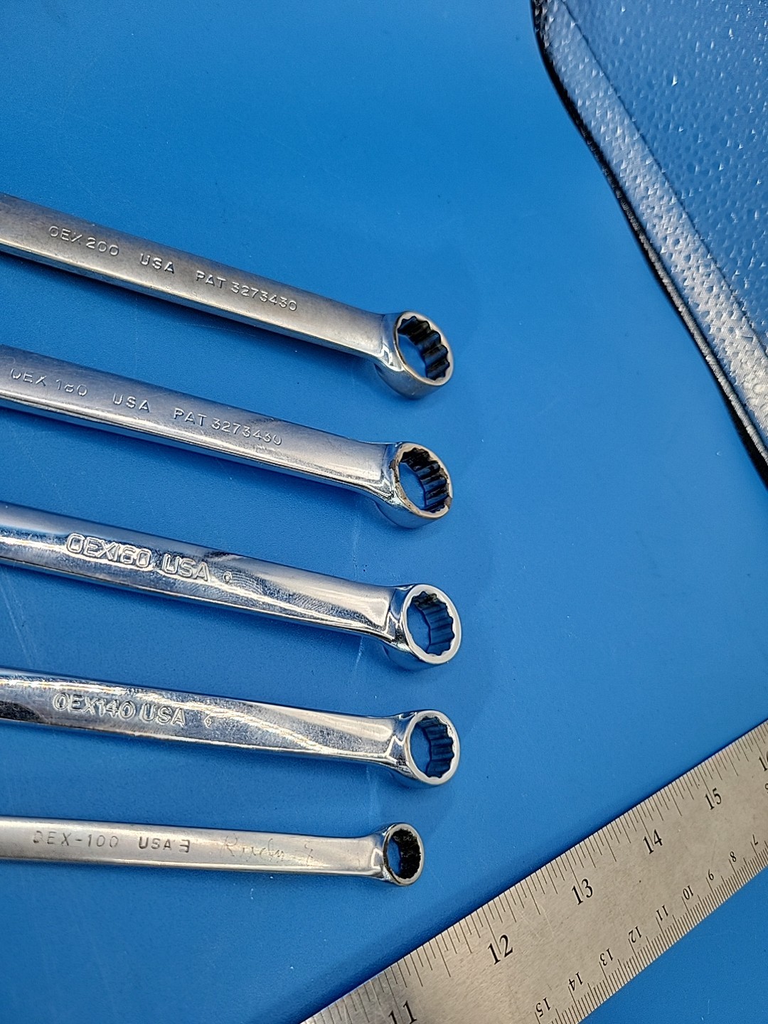 Snap-on Stubby Combination Wrench Set 5/16” to ⅝” 6mm to 19mm OEX 10 Pcs T-2-9