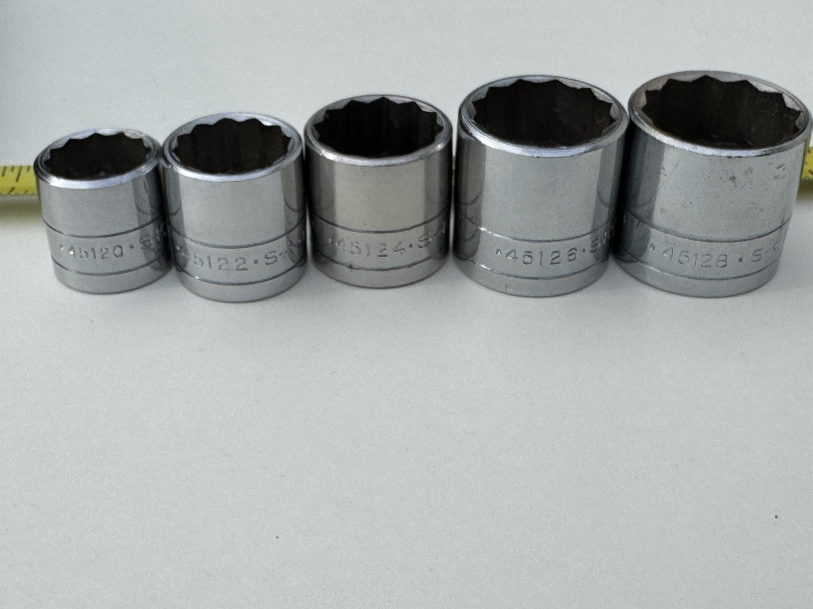 Vintage S-K / S-K Wayne 3/8 Drive Ratchet Socket Set #4521 SAE USA Complete 21pc