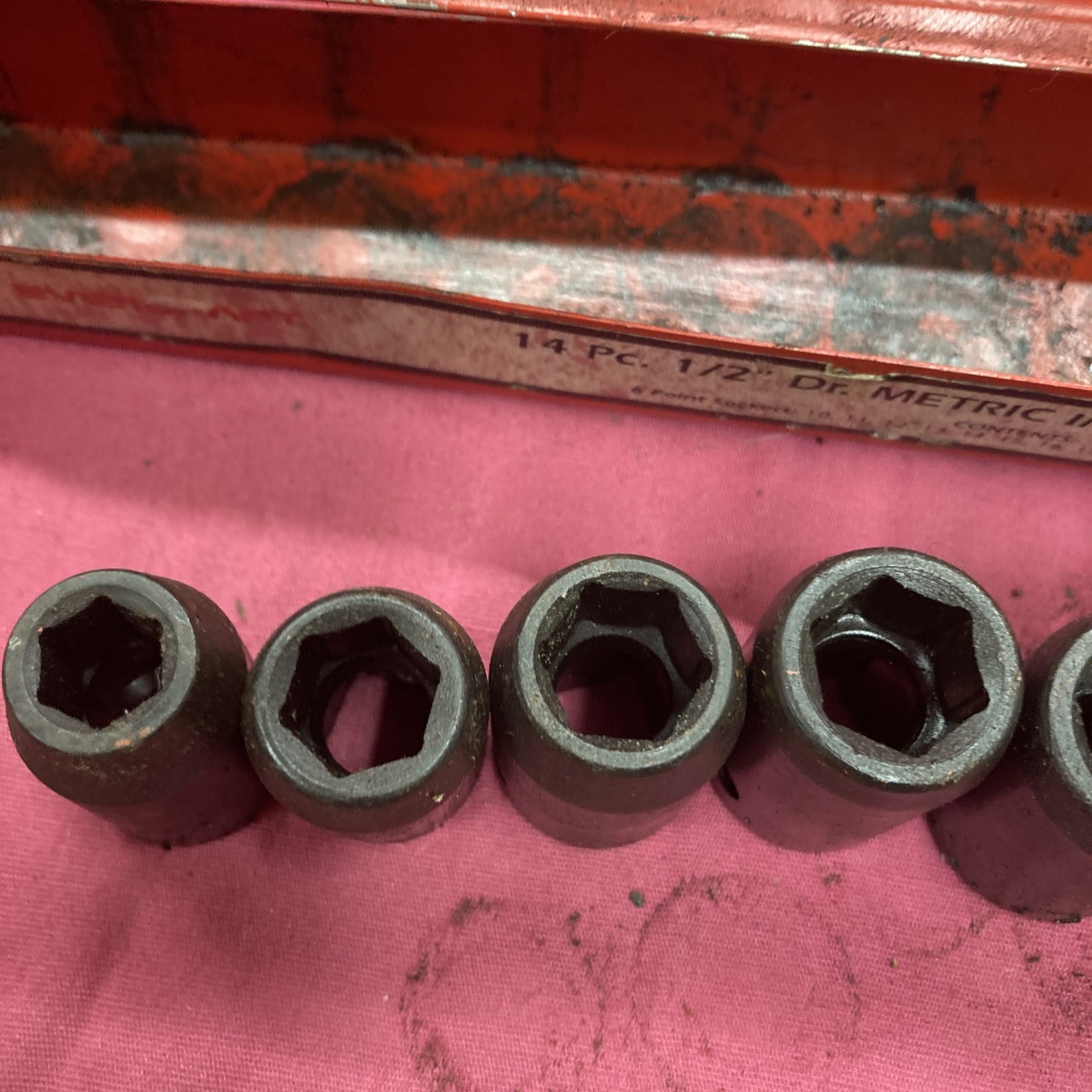 Napa Evercraft 1/2” Drive Metric Impact Socket Set 10,12,13,14,15,17, 21mm