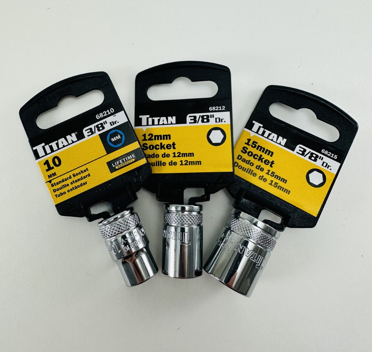 Titan INDIVIDUAL 3/8” Drive Shallow Metric Socket Choose From 6mm – 22mm