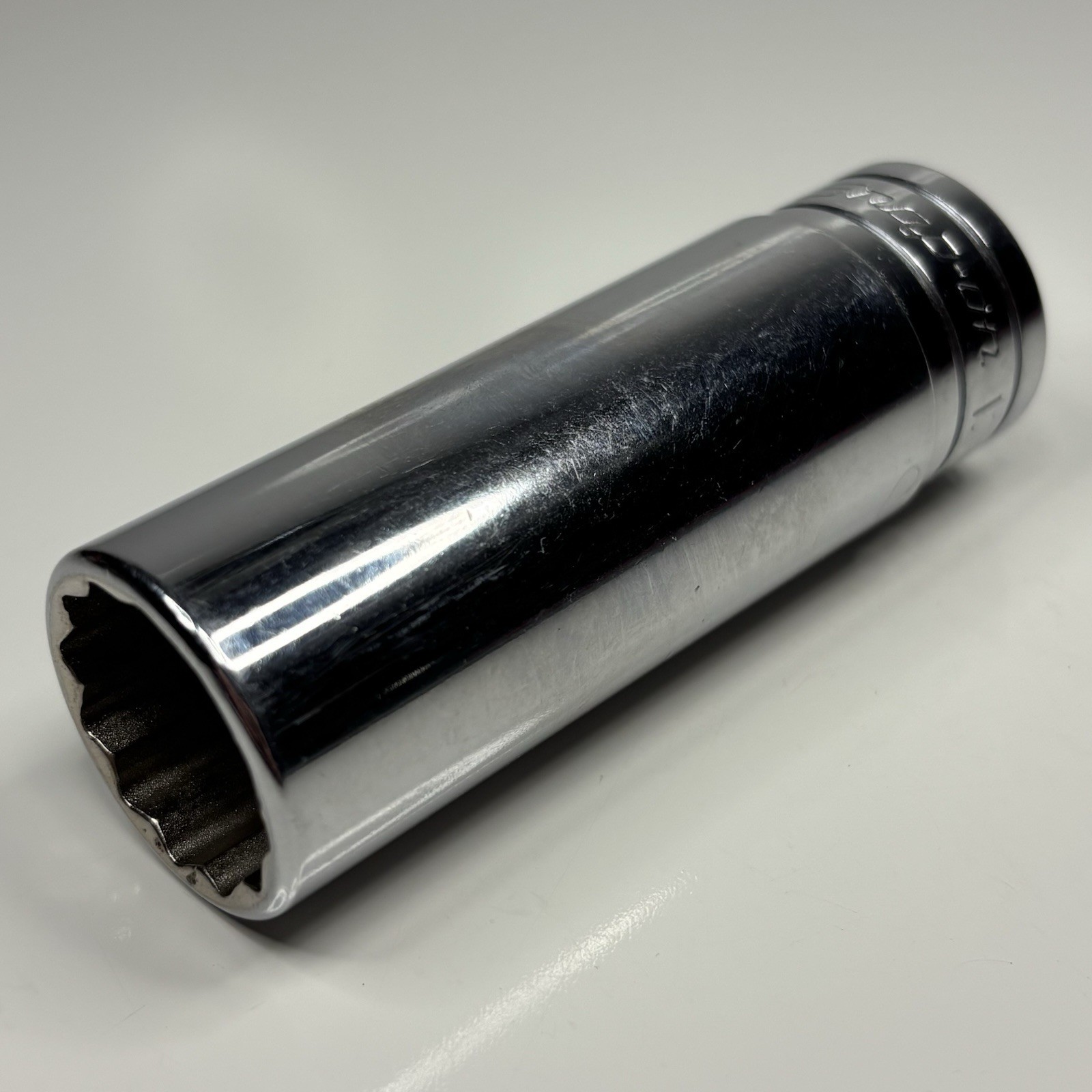 Snap On Tool S261 1/2 Dr 12Pt SAE 13/16 Flank Dr Deep Chrome Socket USA 1988
