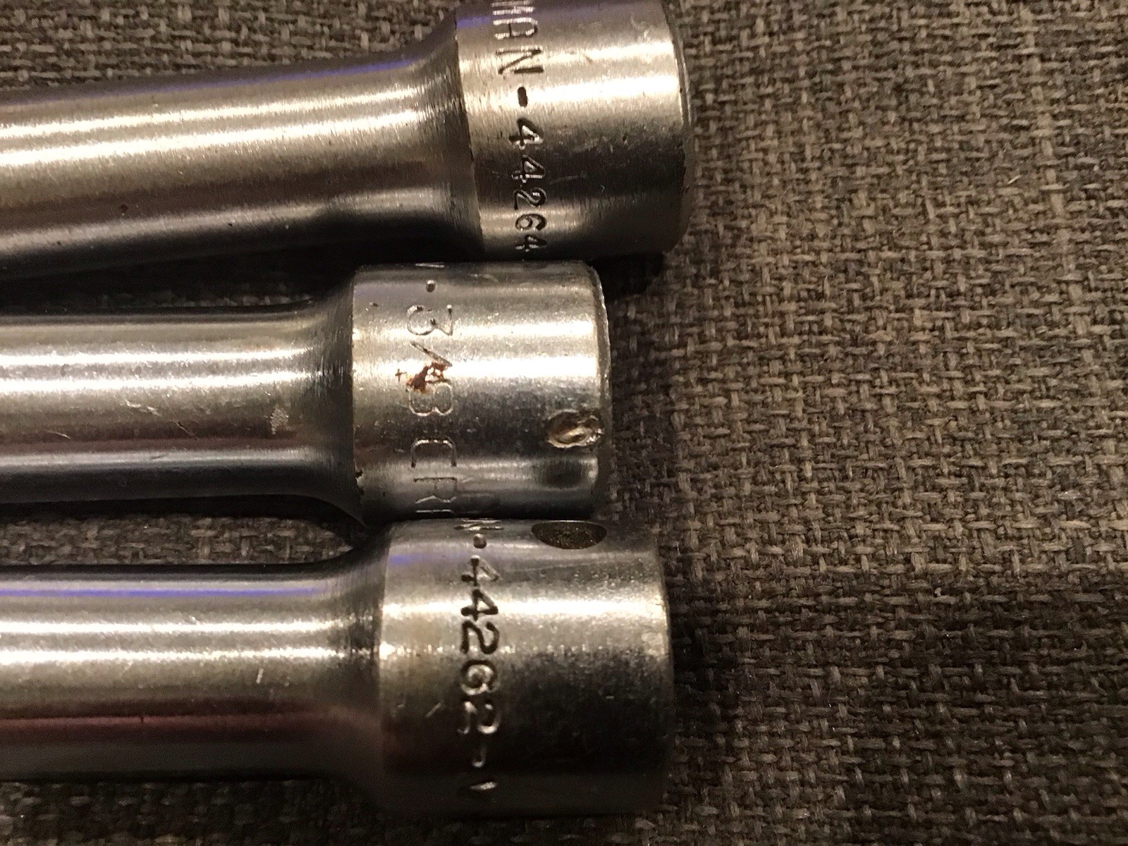 Craftsman USA 3/8” Drive Extension Set 3” 6” 10” -V- 44264, 44261, 44262