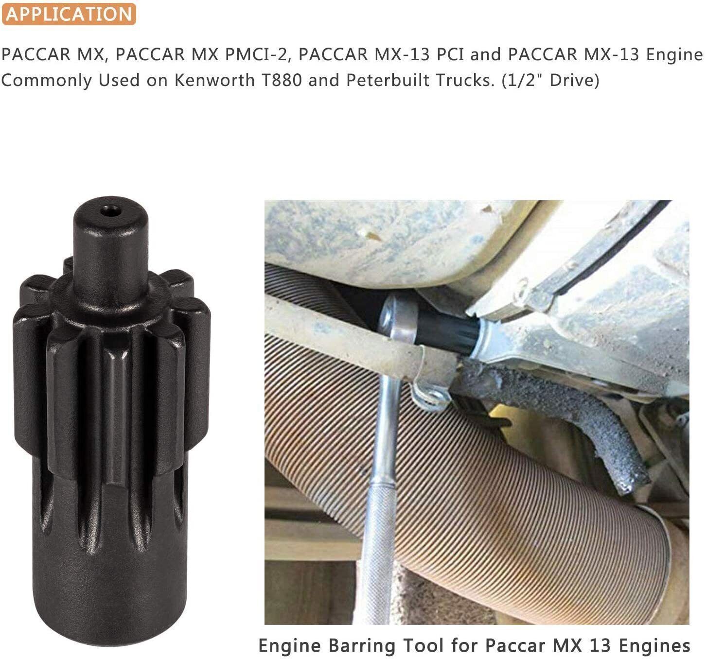 Engine Barring/Rotating Flywheel Turning Tool Set For Paccar, Cummins B/C Series