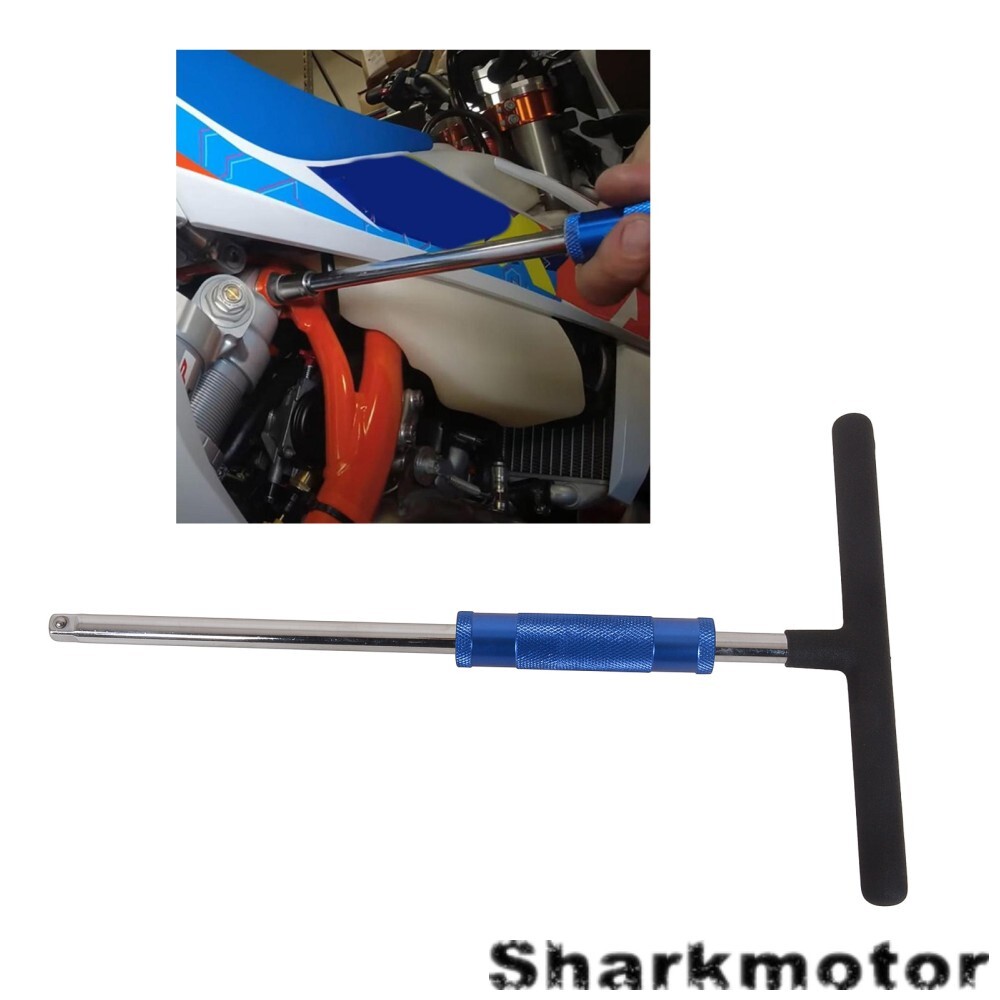 T-type Extended Leveraged 3/8-inch Drive Socket Wrench Ergonomic Plastic-Coated
